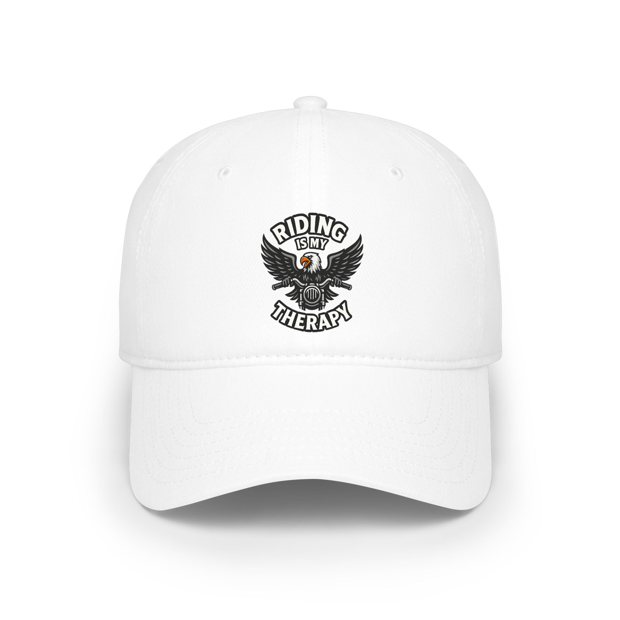 Riding Is My Therapy Hat Harley Inspired Biker Cap Gift for Motorcyclist 4 colors