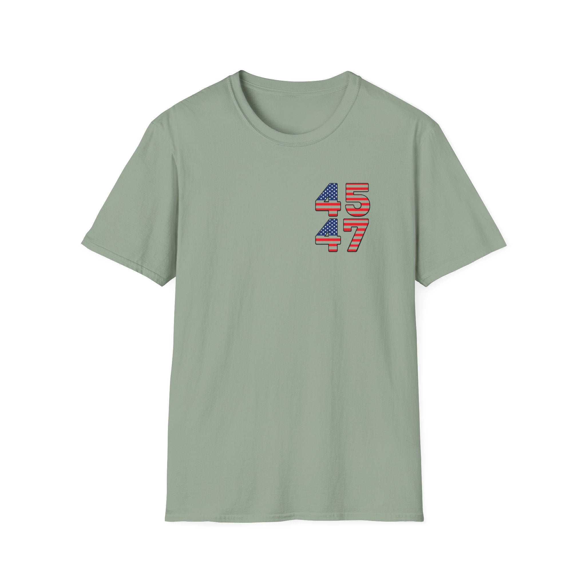 Patriotic 45 47 T-Shirt USA Flag American Pride Tee Fourth of July Shirt Gift for Republican Patriot 7 colors 100% cotton