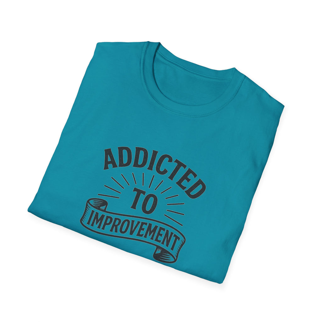 Always Leveling Up Motivational T-Shirt Addicted to Improvement Tee Positive Mindset Clothing for Men & Women 8 colors 100% cotton