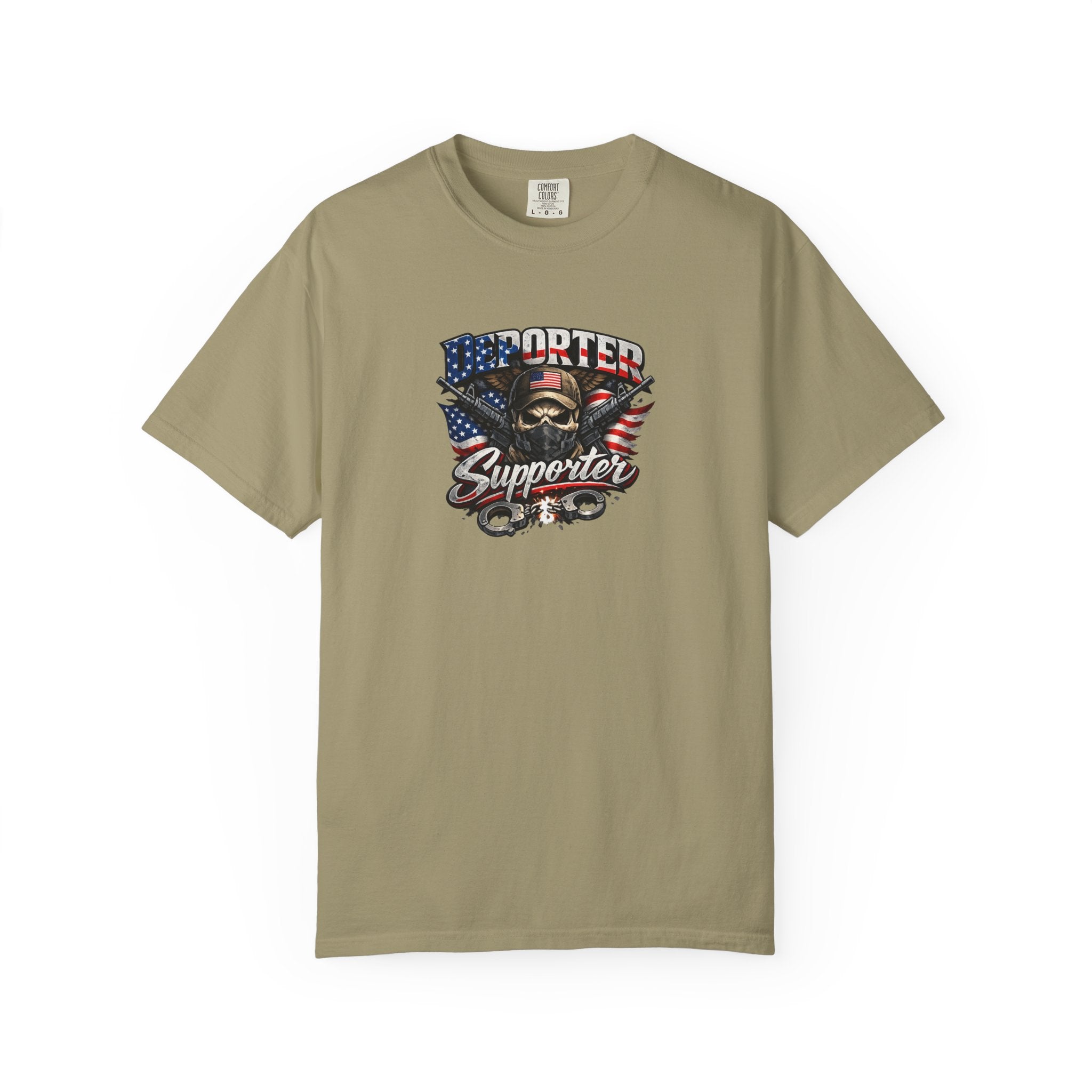 Deporter Supporter T-Shirt Patriotisches Statement-Shirt Amerikanischer Stolz Grafikshirt Freiheit & Grenzsicherheit T-Shirt 9 Farben 100% Baumwolle