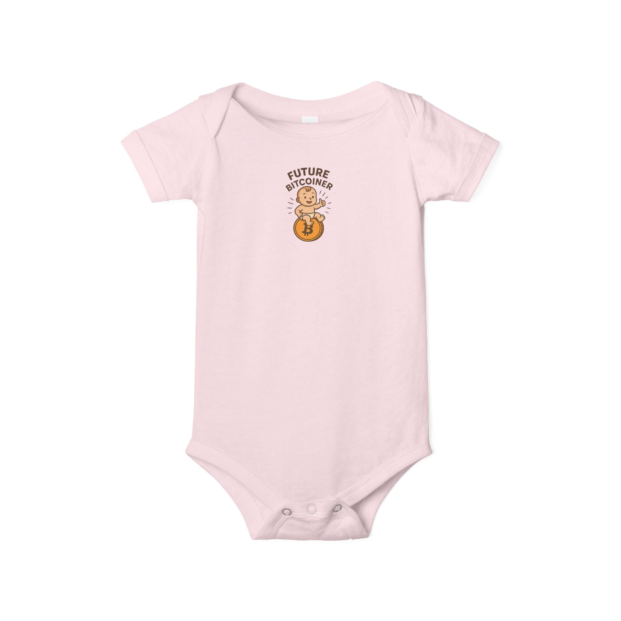Future Bitcoiner Baby Onesie Cute Crypto Infant Bodysuit Bitcoin Baby Shower Gift 6 colors 100% cotton