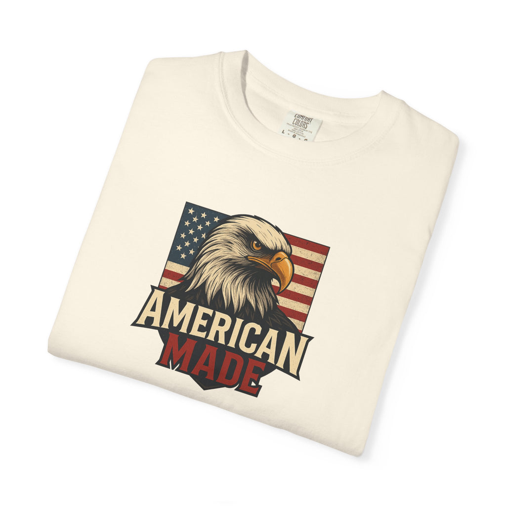 Patriotic Eagle T-Shirt for Freedom Lovers American Made USA Pride Gift for Veterans 4th of July Celebration 6 colors 100% cotton