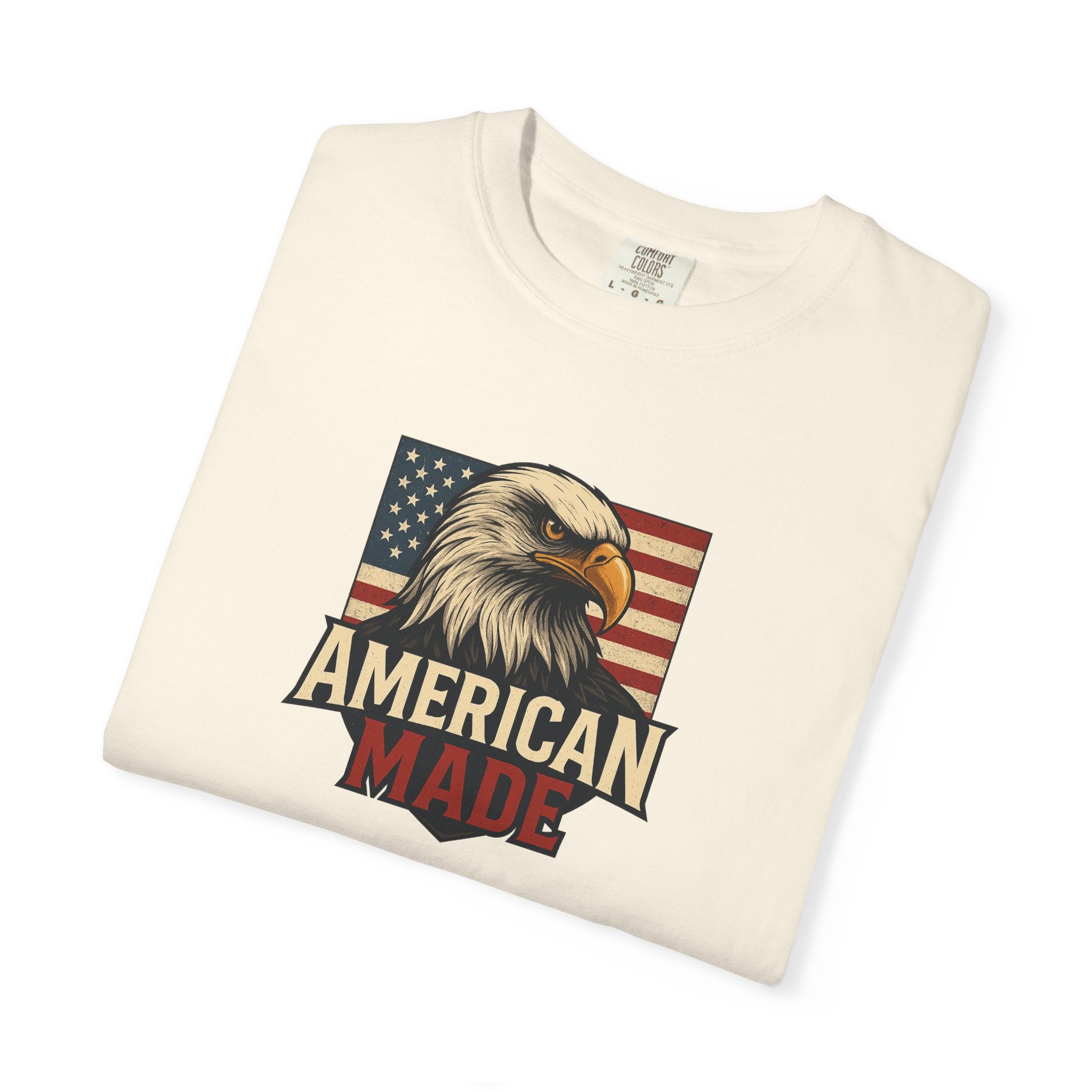 Patriotic Eagle T-Shirt for Freedom Lovers American Made USA Pride Gift for Veterans 4th of July Celebration 6 colors 100% cotton
