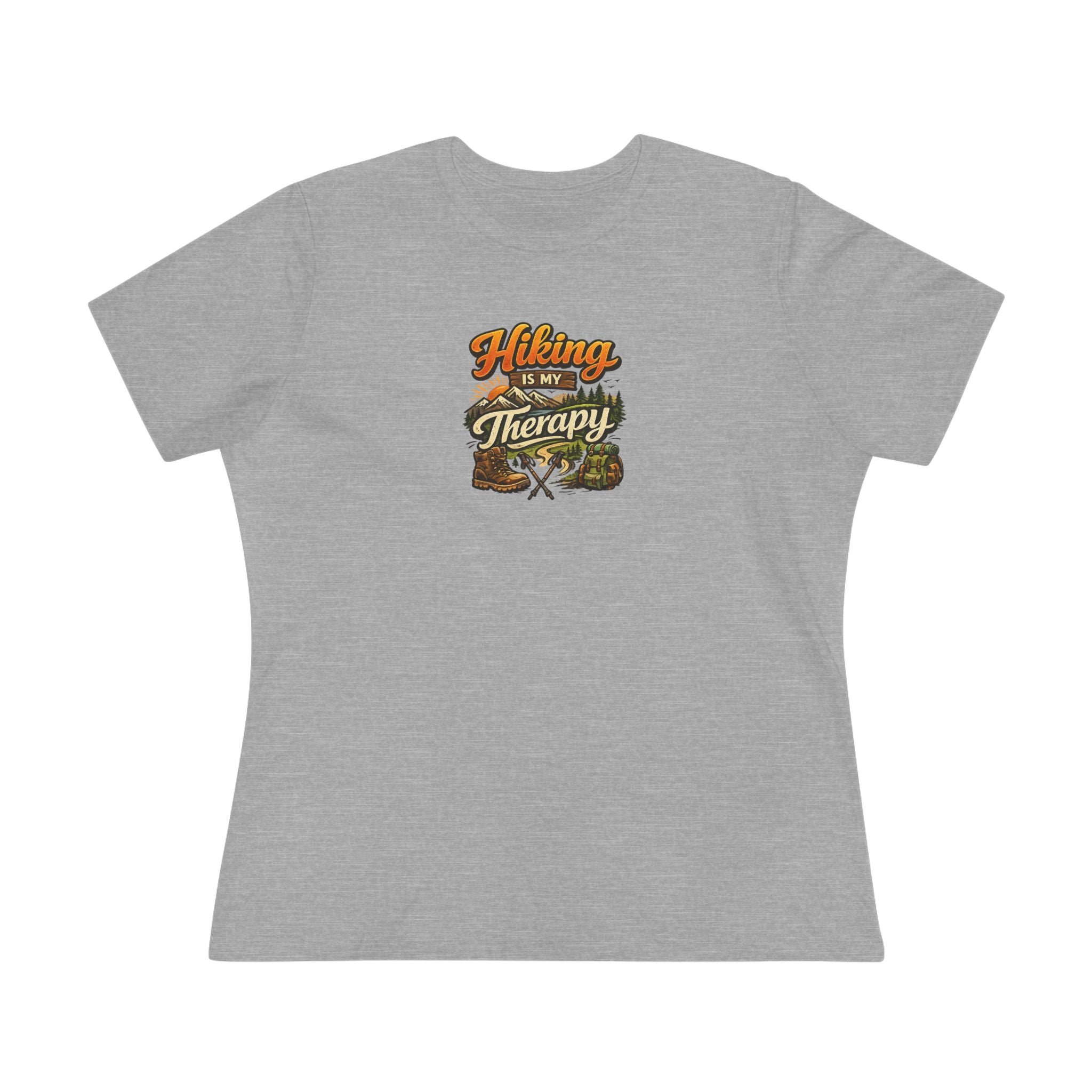 Hiking Is My Therapy Women's Shirt Funny Hiking Lover Tee Outdoor Adventure Nature Gift Camping Hiking TShirt 6 colors 100% cotton