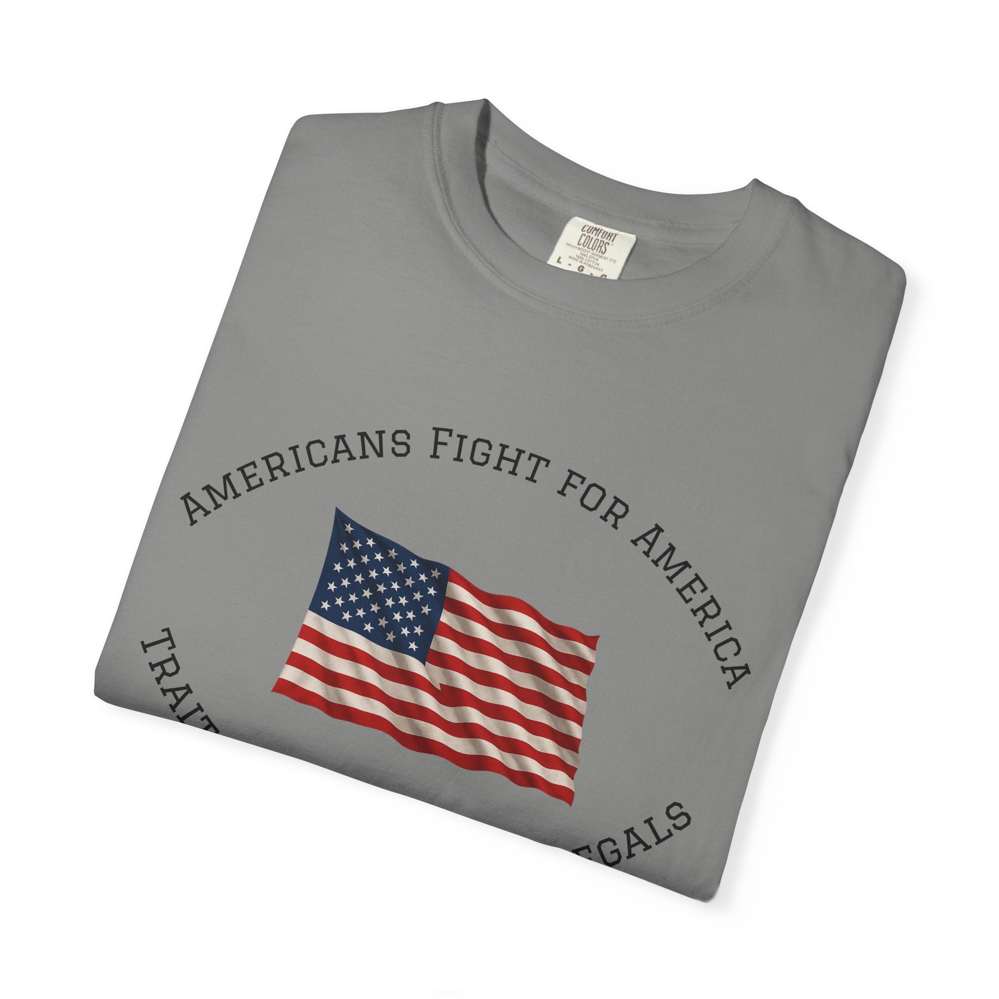 Patriotic American Flag Shirt Bold USA Statement Tee Freedom Graphic T-Shirt Gift for Patriots 5 colors 100% cotton