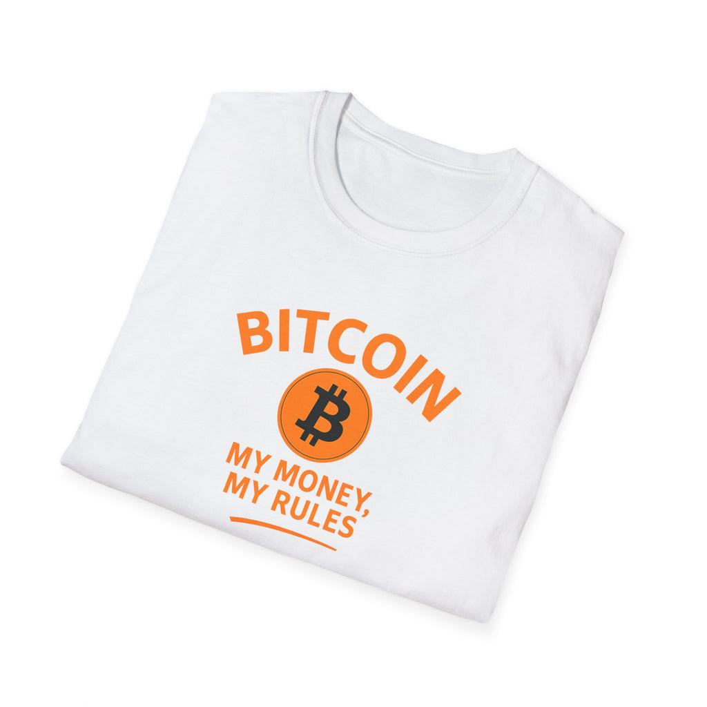 Stand for Freedom Wear what you Believe My Money My Rules Bitcoin Cotton T-Shirt Tee 4 colors 100% cotton