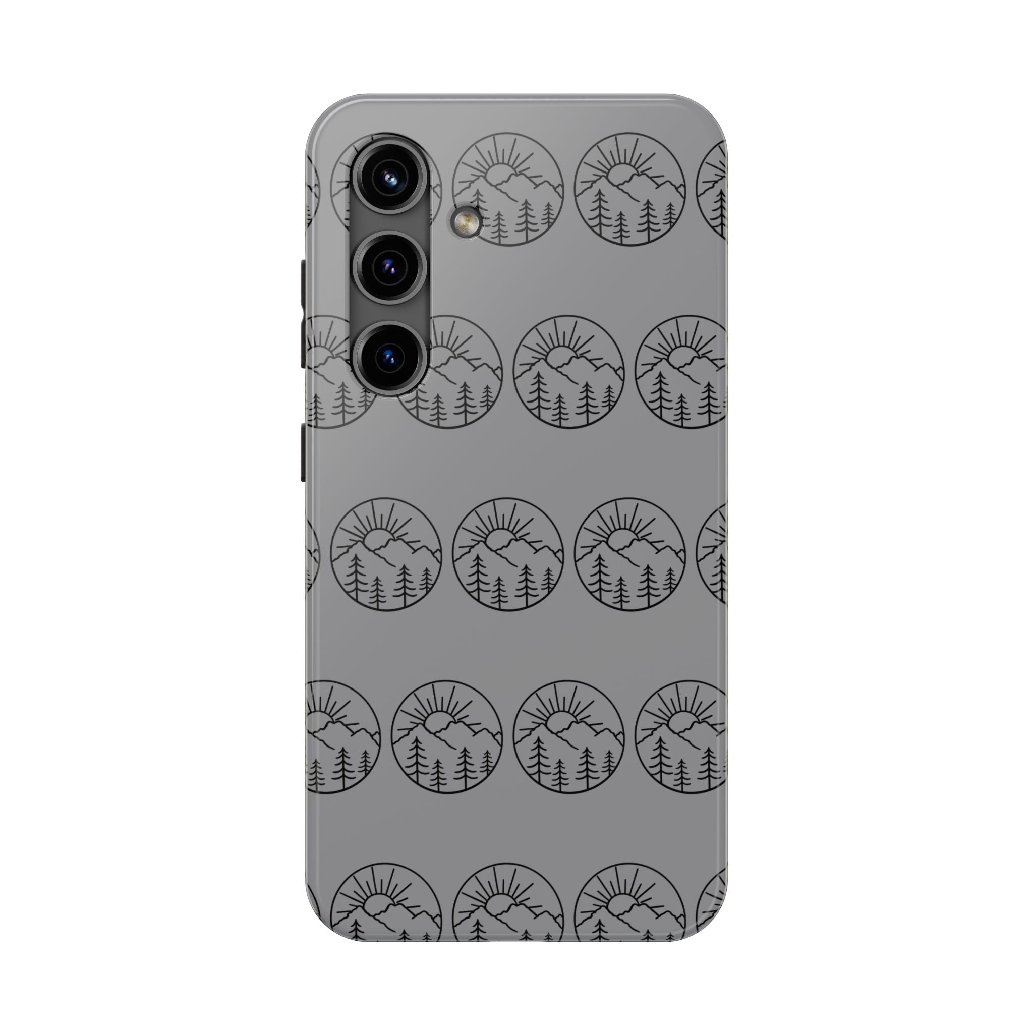 Mountain Sunset Tough Phone Case Nature iPhone Samsung Case Glossy Protective Cover Adventure Phone Case