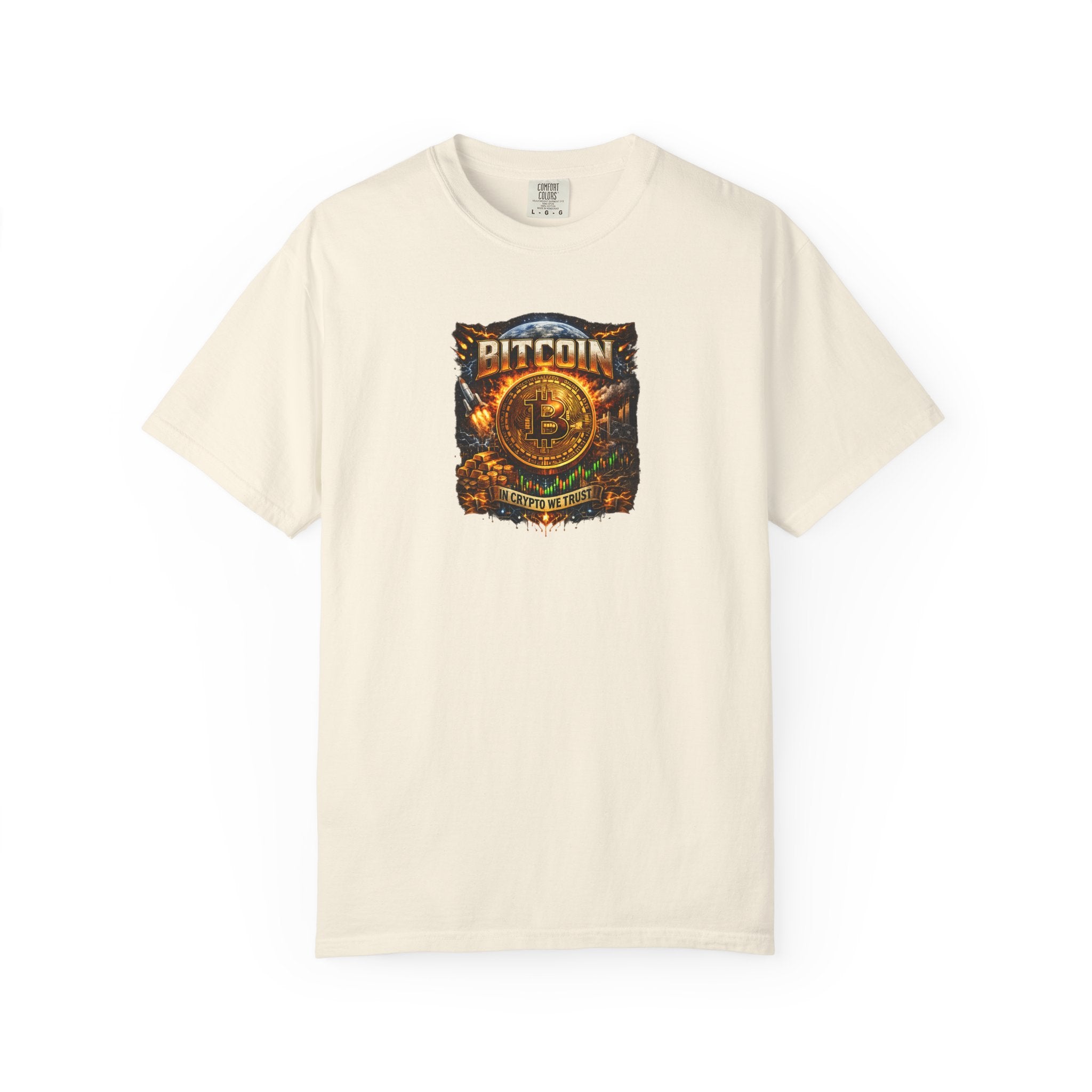 Bitcoin T-Shirt Crypto Investor Shirt In Crypto We Trust Tee Gift for Crypto Trader BTC Lover Apparel 4 colors 100% cotton