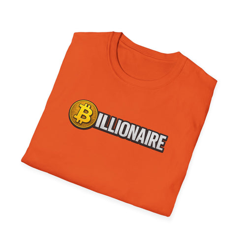 Bitcoin Billionär T-Shirt Zeigen Sie Ihren Krypto-Stolz stilvoll mit diesem T-Shirt 5 Farben 100 % Baumwolle