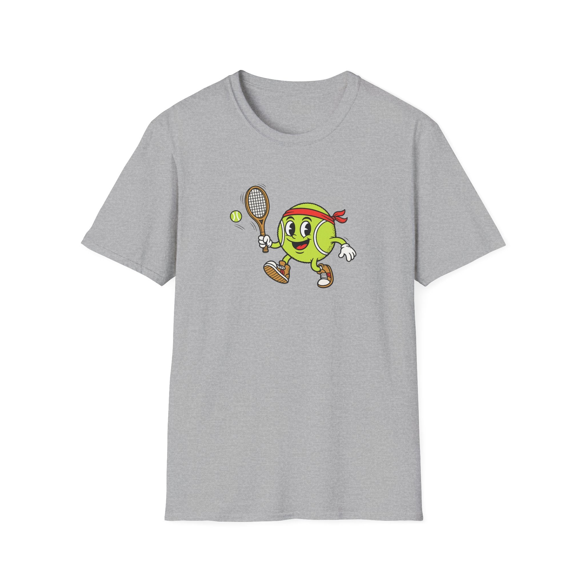 Cute Tennis Ball Mascot TShirt Funny Tennis Shirt Tennis Player Gift Tennis Lover Apparel 8 colors 100% cotton