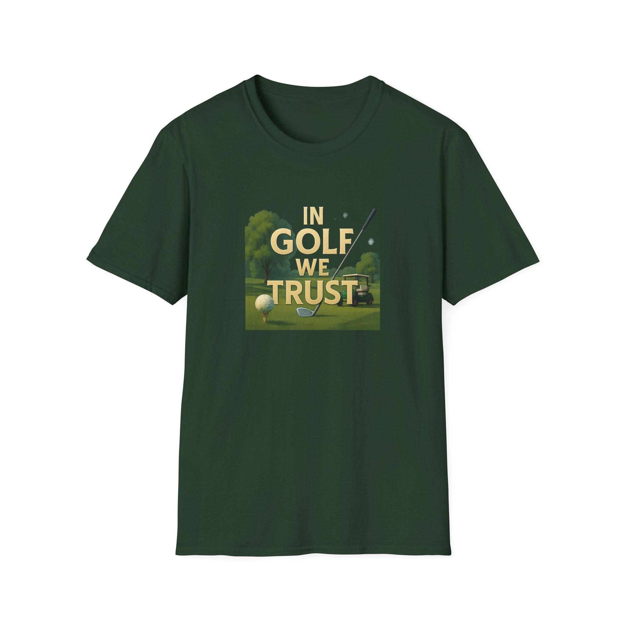 In Golf We Trust TShirt Funny Golf Pun Tee Golfer Gift Humorous Golfing Shirt Golf Lover Apparel 6 colors 100% cotton