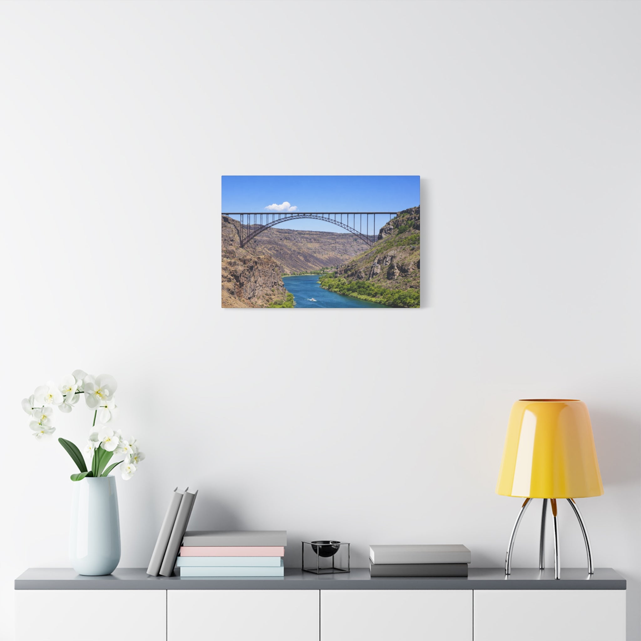 Perrine Bridge Canvas Wall Art Snake River Canyon Landscape Twin Falls Idaho Scenic Photography Stretched 1.25 6 sizes