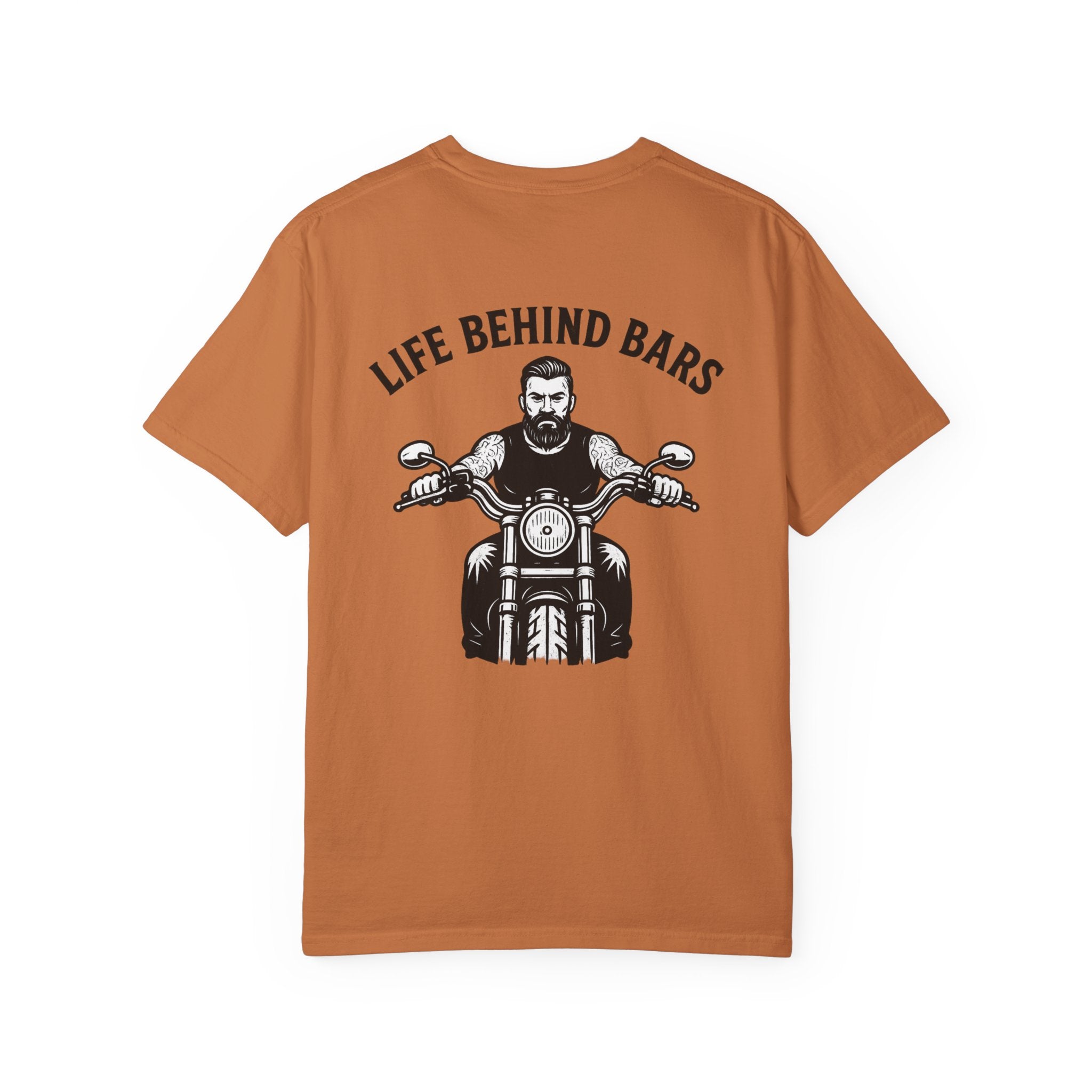 Life Behind Bars Motorcycle T-Shirt Biker Graphic Tee Riding Lifestyle Shirt Gift for Riders 8 colors 100% cotton