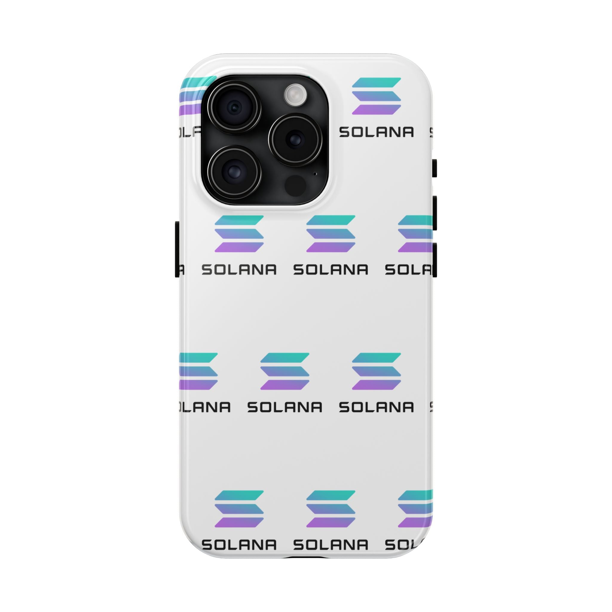 Solana Tough Phone Case Crypto Phone Case iPhone and Samsung Case Glossy Protective Cover SOL Phone Case