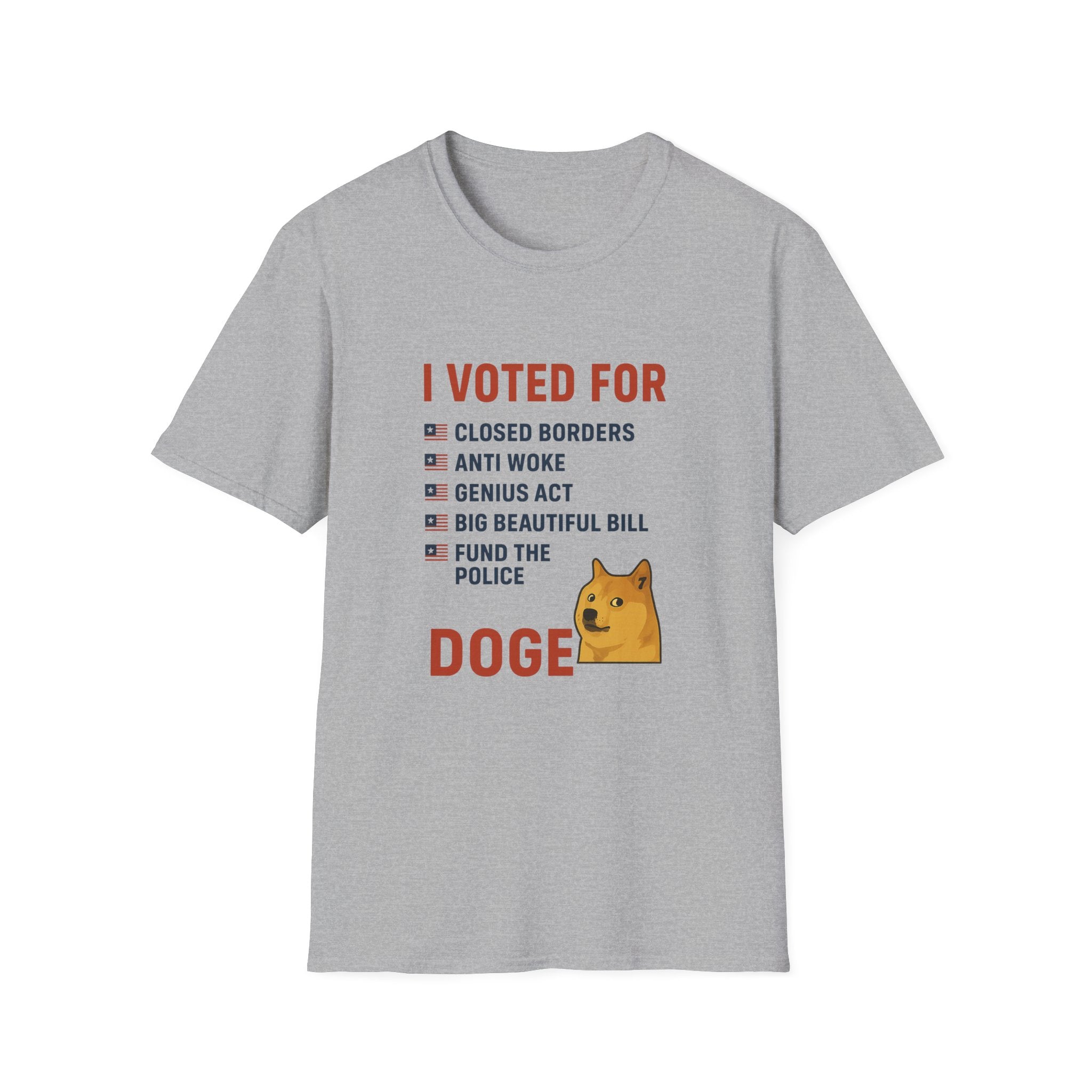I Voted for Meme T-Shirt Bold Political Humor 3 colors 100% cotton