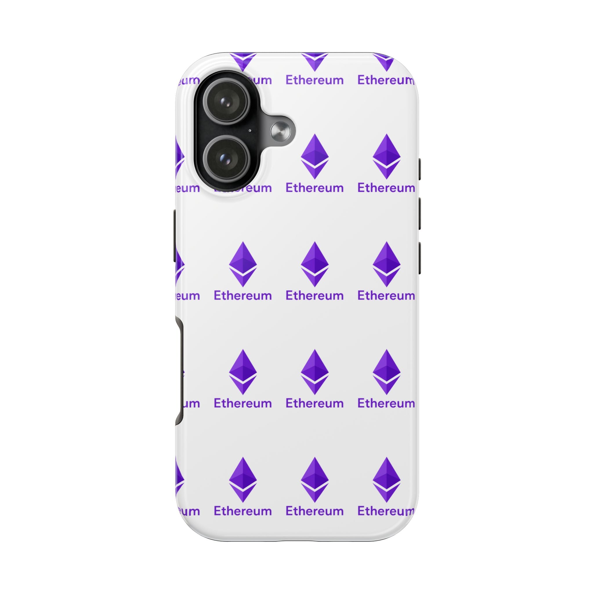 Ethereum Tough Phone Case Crypto iPhone Samsung Case Glossy Protective Phone Cover Impact Resistant ETH Case