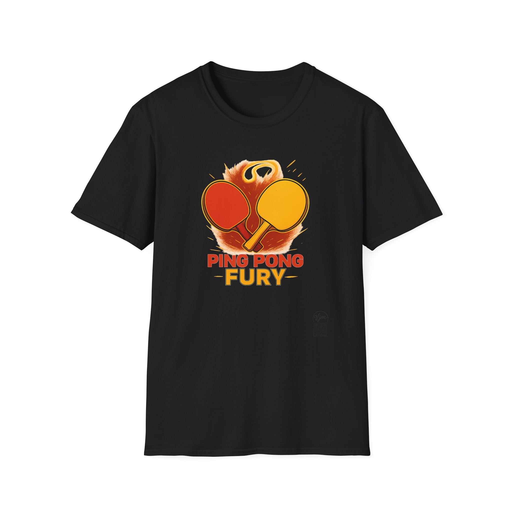 Ping Pong Fury T-Shirt Competitive Table Tennis Paddle Design 6 colors 100% cotton