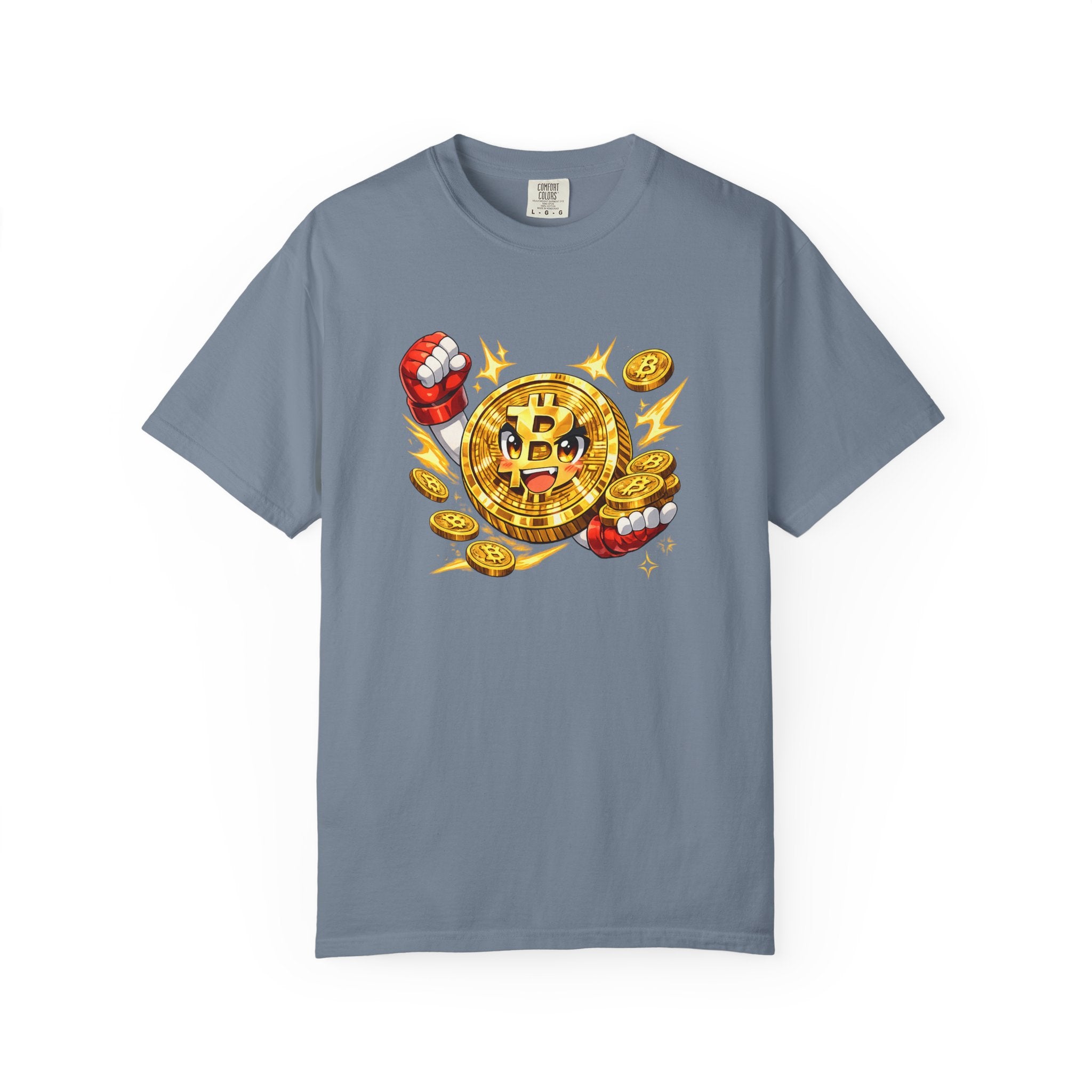 Anime Bitcoin Krypto T-Shirt Lustig Kawaii BTC Grafik Tee 6 Farben 100% Baumwolle
