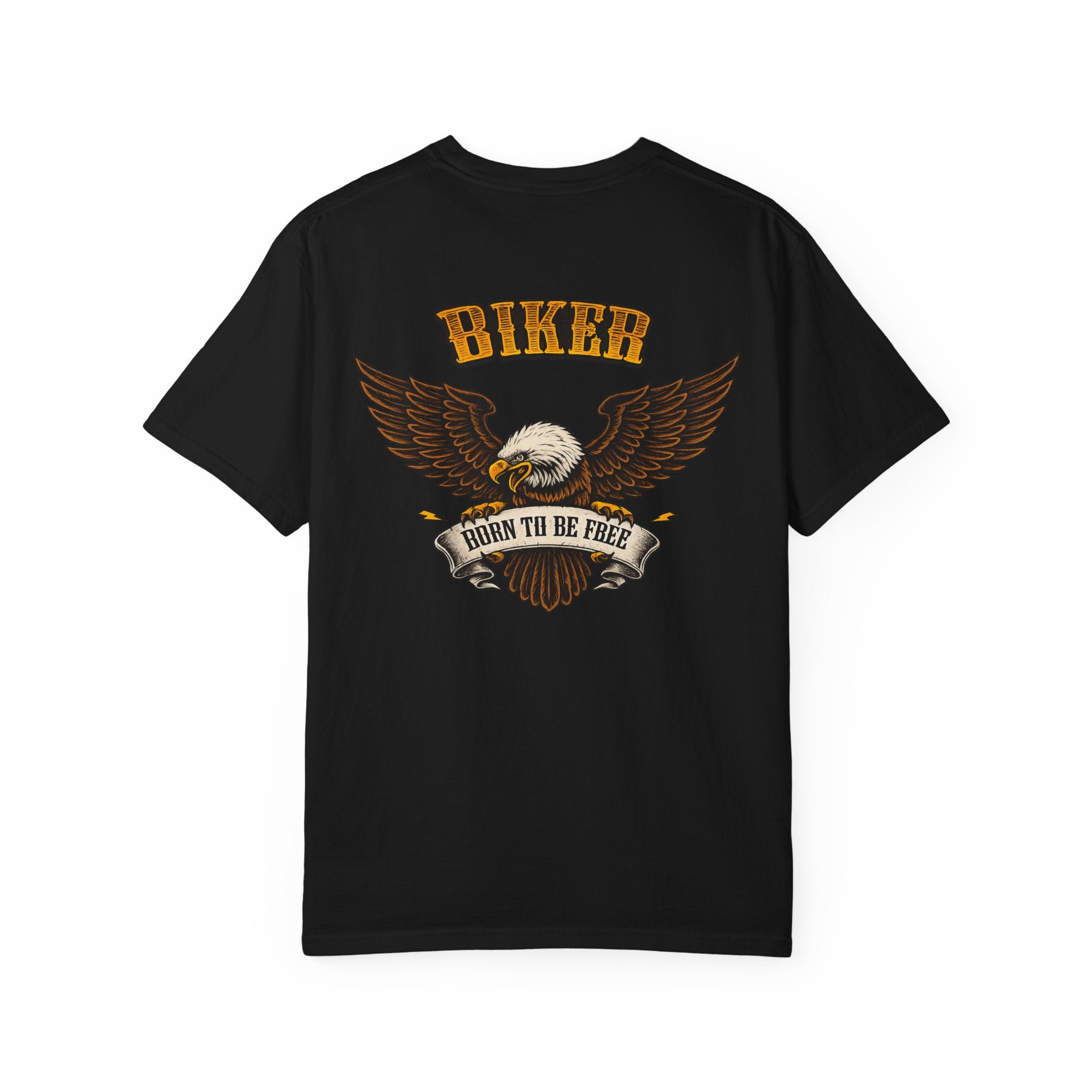 Biker Born to Be Free T-Shirt Eagle Motorcycle Shirt Harley Rider Graphic Tee Freedom Rider Tee 11 colors 100% cotton