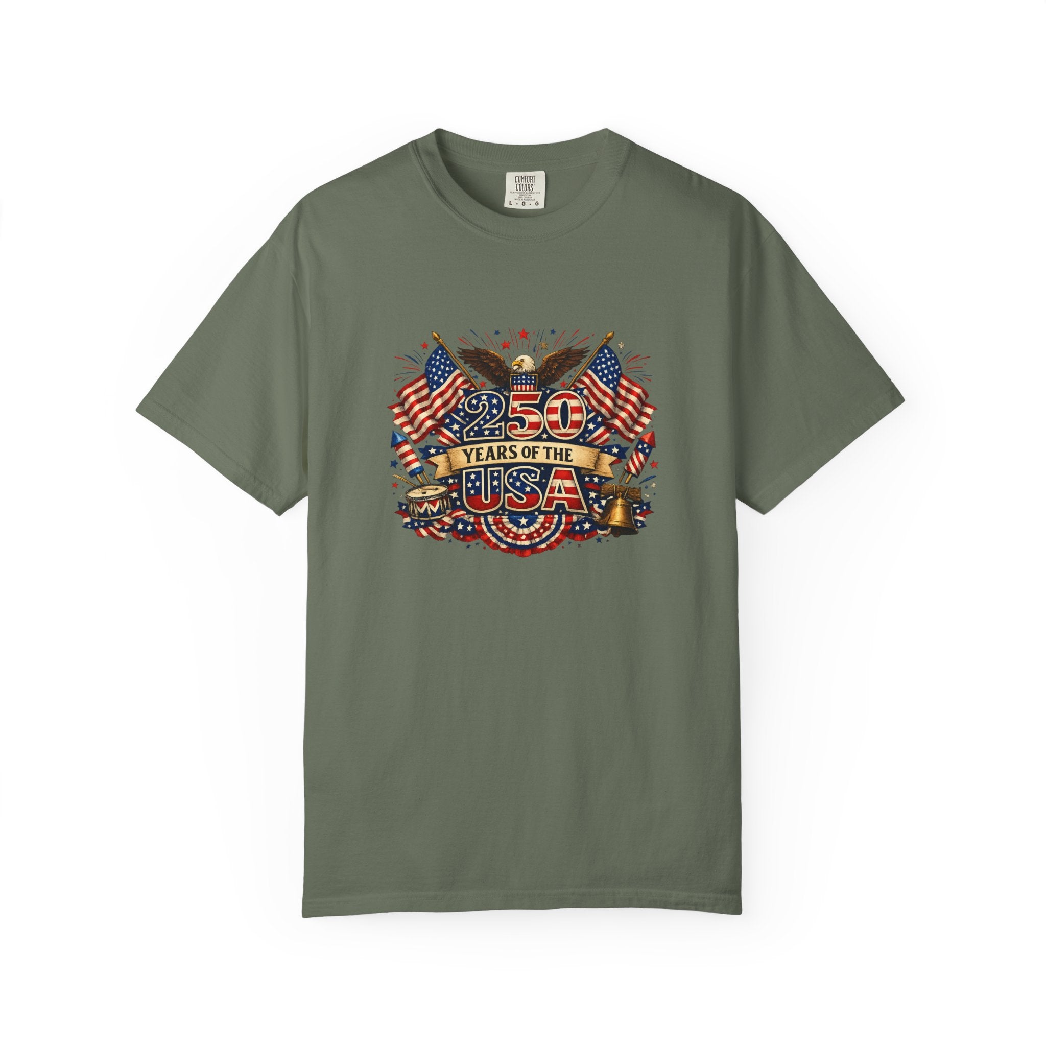USA 250th Anniversary Shirt Patriotic America 1776-2026 Tee 4th of July Tshirt Independence Day Gift 8 colors 100% cotton