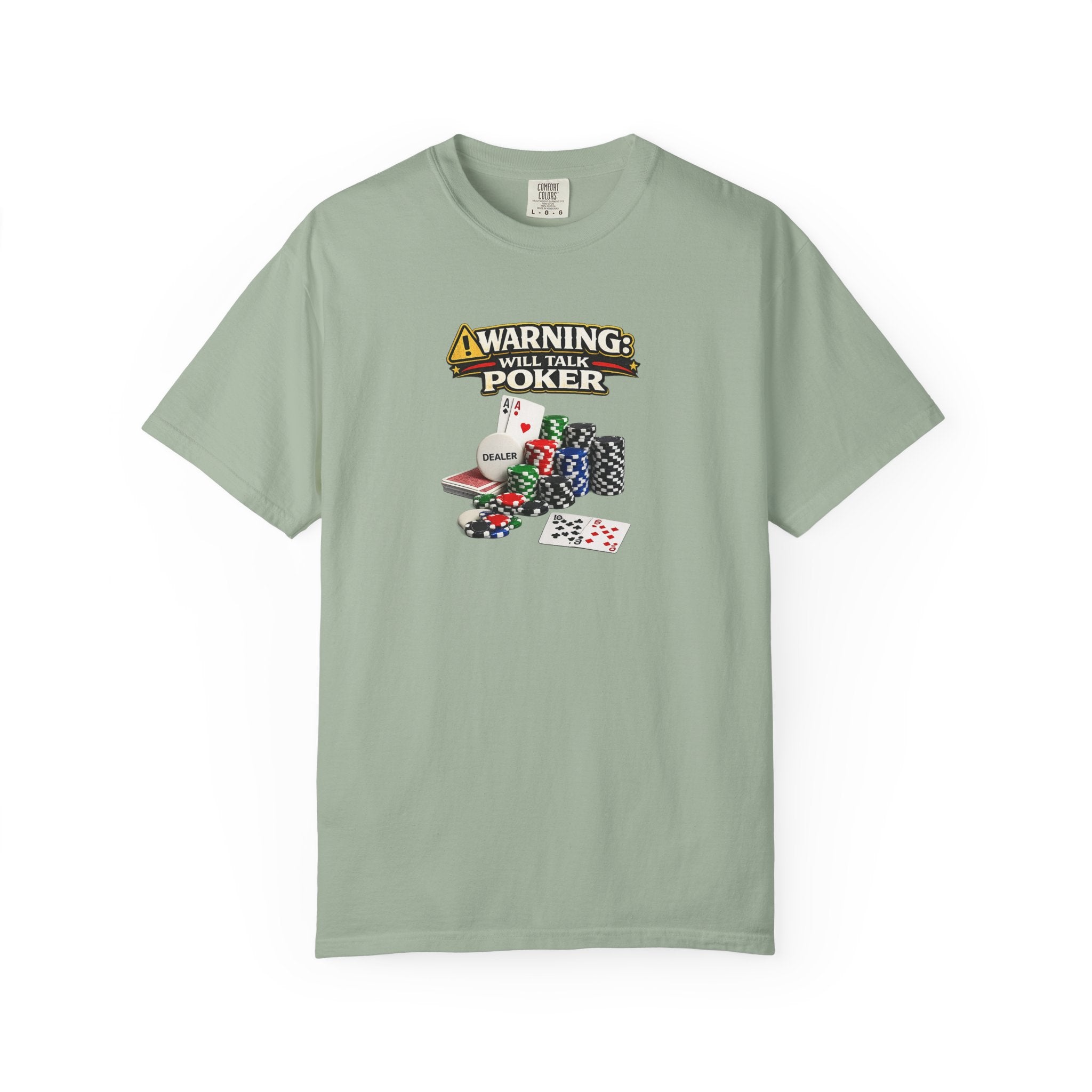 Warnung Wird Poker Reden Hemd Lustiges Pokerspieler T-Shirt Casino Nacht T-Shirt Poker Liebhaber Bekleidung 7 Farben 100% Baumwolle