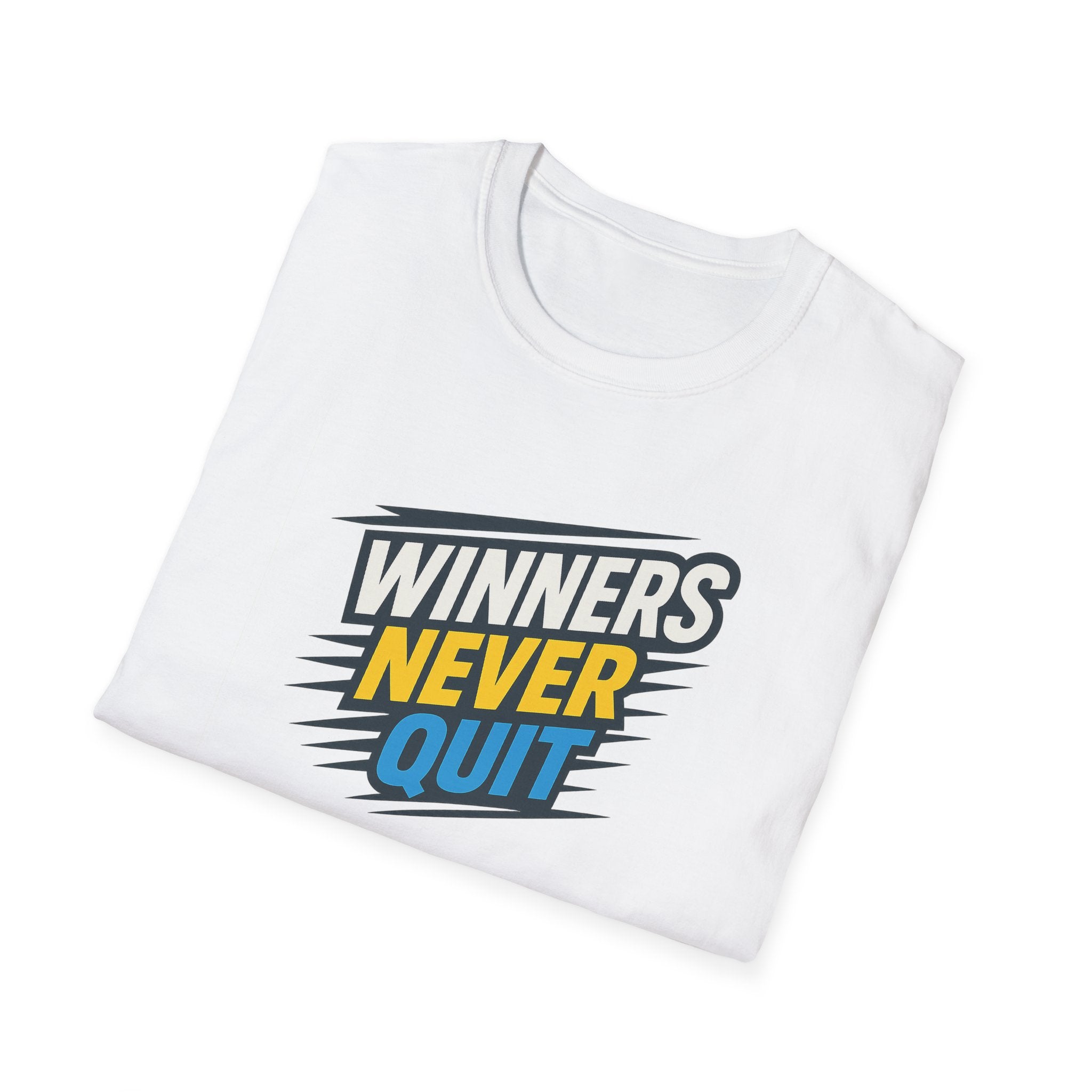 Winners Never Quit Motivational T-Shirt Gym Fitness Unisex Tee Inspirational Workout Shirt 6 colors 100% cotton
