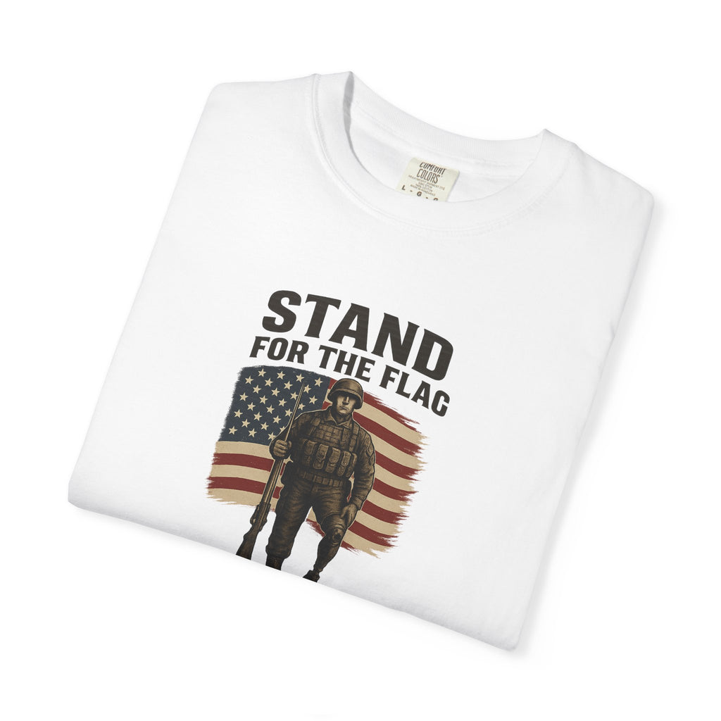 Stand for the Flag Veteran Tee Patriotic Military Shirt USA Flag Soldier T-Shirt Veterans and Patriots 5 colors 100% cotton