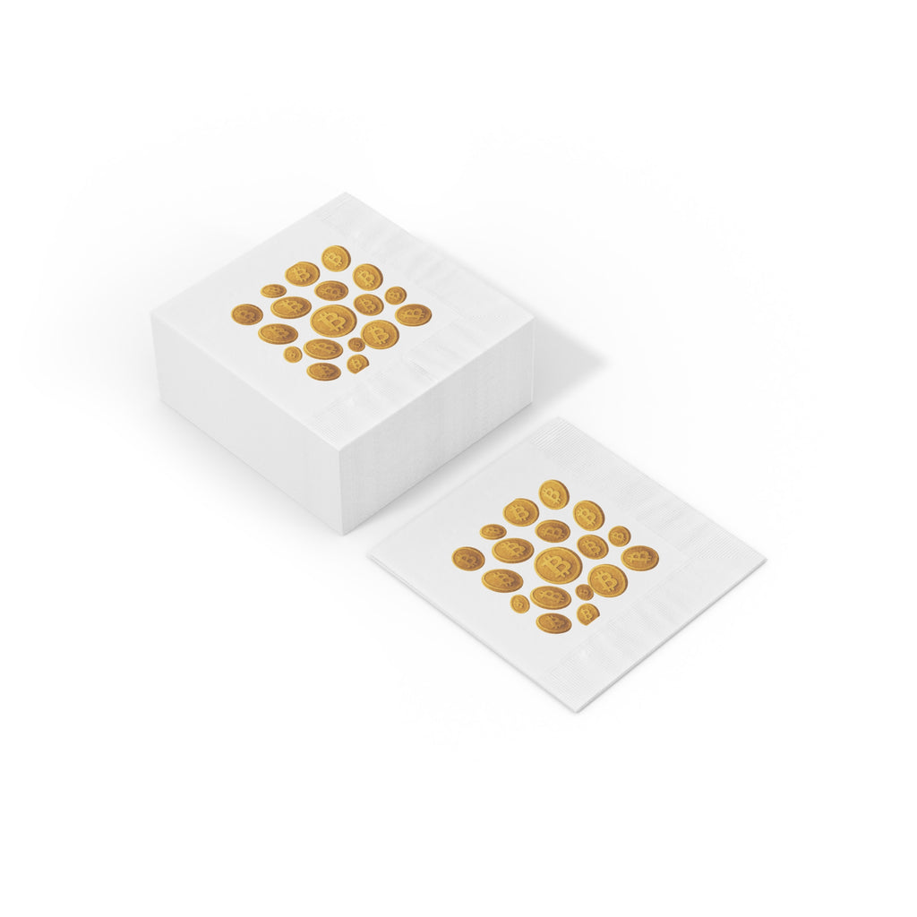 Floating Bitcoin Party Napkins Crypto Napkins Bitcoin Decor Crypto Party Supplies Crypto Tableware (50 or 100 Count) 2 sizes