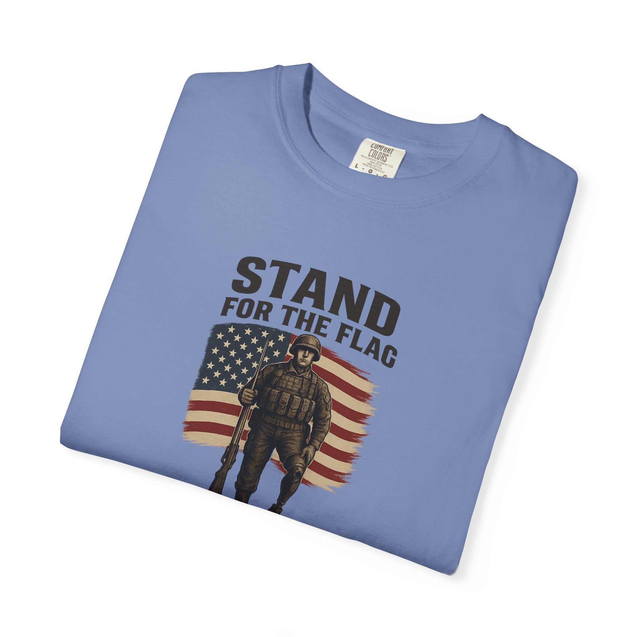 Stand for the Flag Veteran Tee Patriotic Military Shirt USA Flag Soldier T-Shirt Veterans and Patriots 5 colors 100% cotton