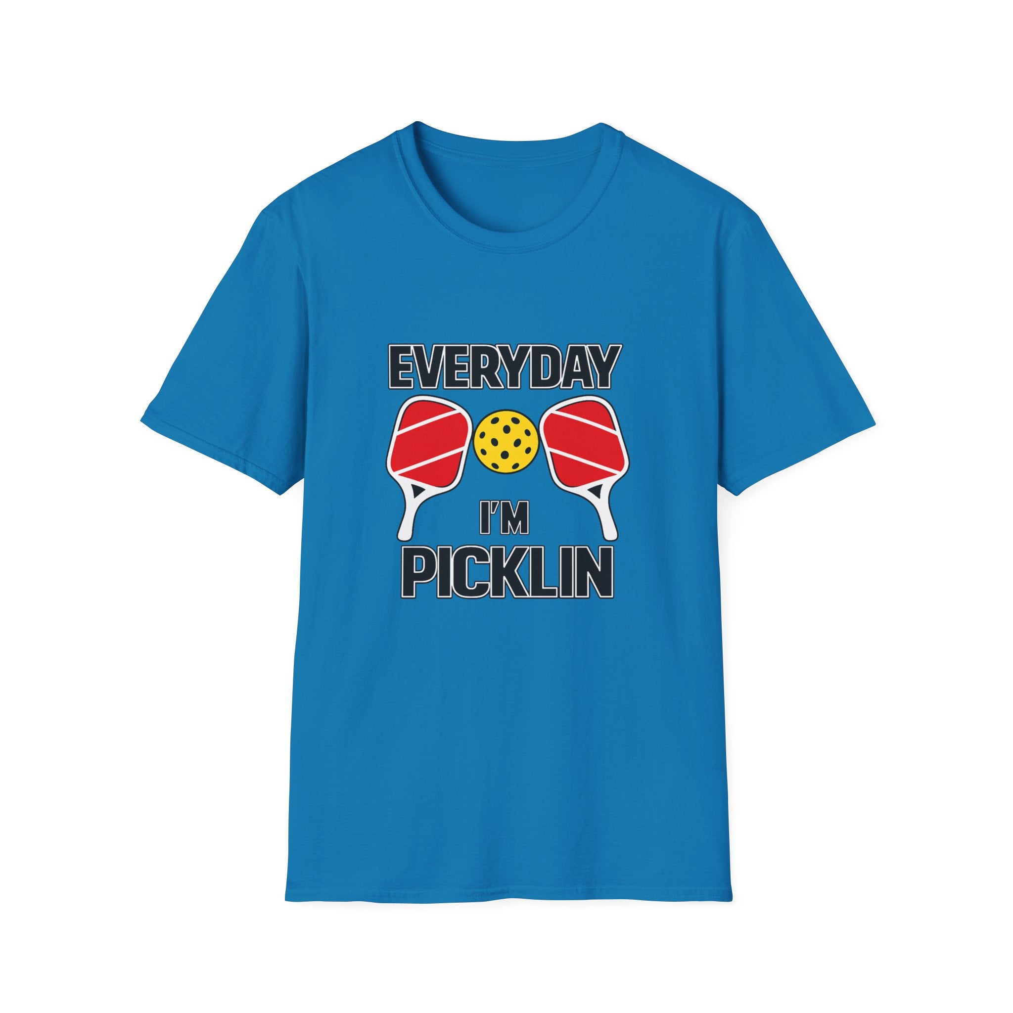 Everyday I'm Picklin T-Shirt für Spieler und Court-Legenden Pickleball Geschenk Court Life T-Shirt 5 Farben 100% Baumwolle