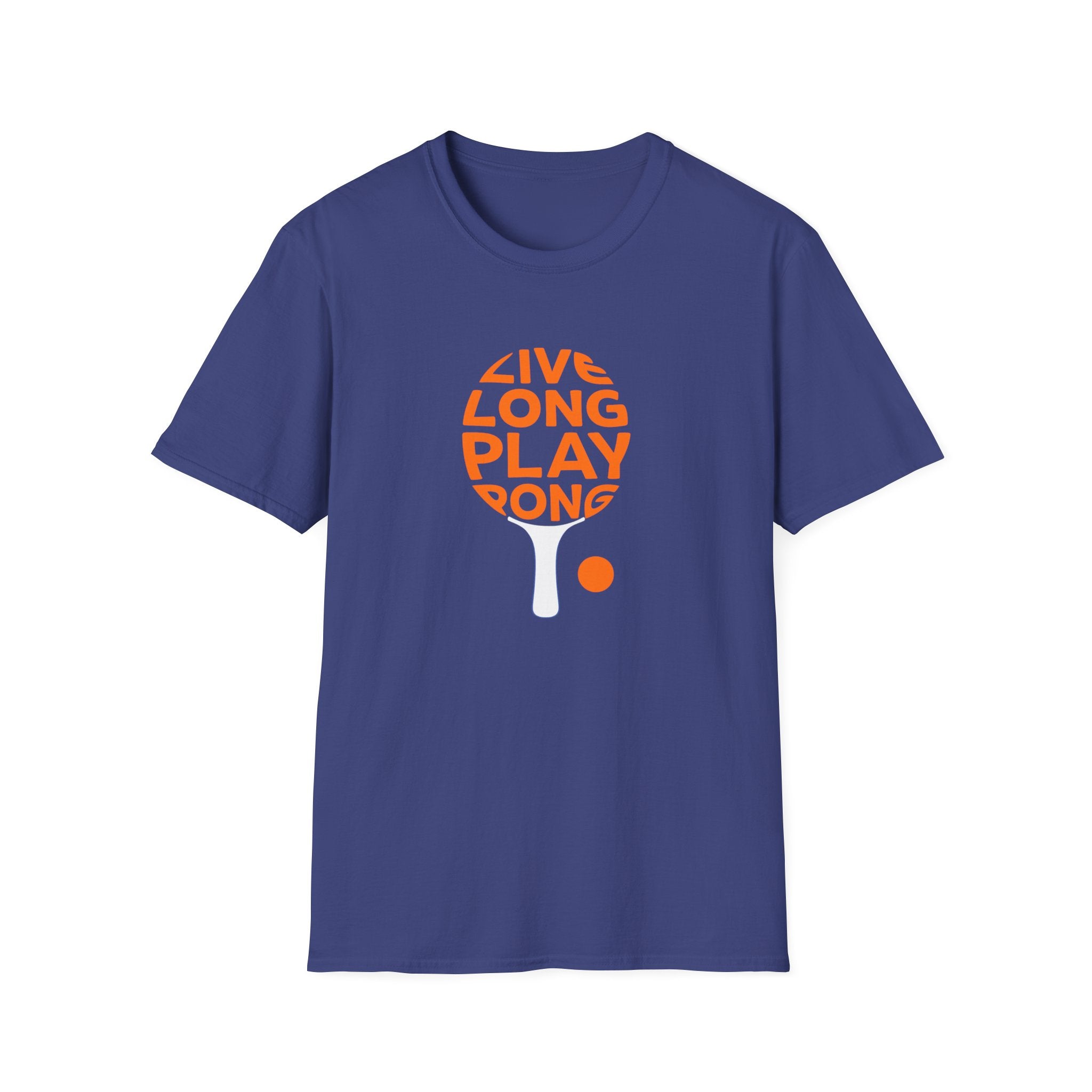 Live Long Play Pong T-Shirt Ping Pong Graphic Tee Funny Table Tennis TShirt 5 colors 100% cotton