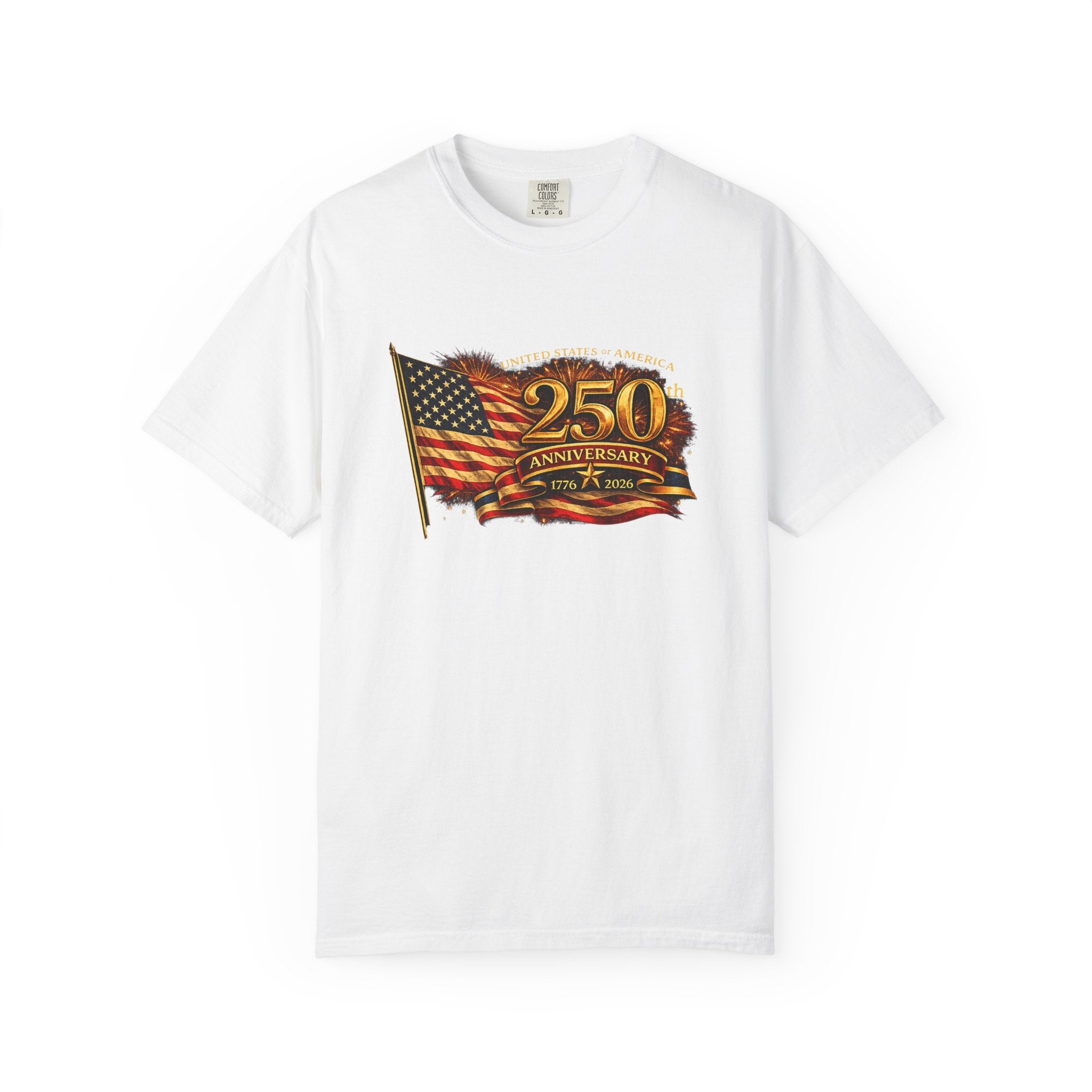 USA 250th Anniversary Shirt 1776-2026 Patriotic American Flag Tee Matching Couple 4th of July Tee America Gift 8 colors 100% cotton