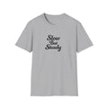 Slow But Steady TShirt Clean Script Typography Shirt Everyday Mindset Graphic Tee 10 colors 100% cotton