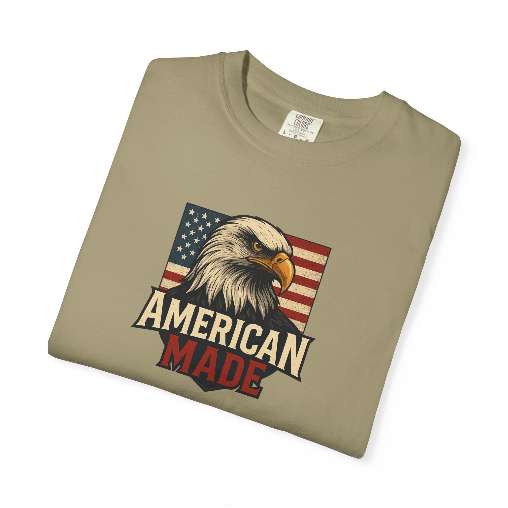 Patriotic Eagle T-Shirt for Freedom Lovers American Made USA Pride Gift for Veterans 4th of July Celebration 6 colors 100% cotton