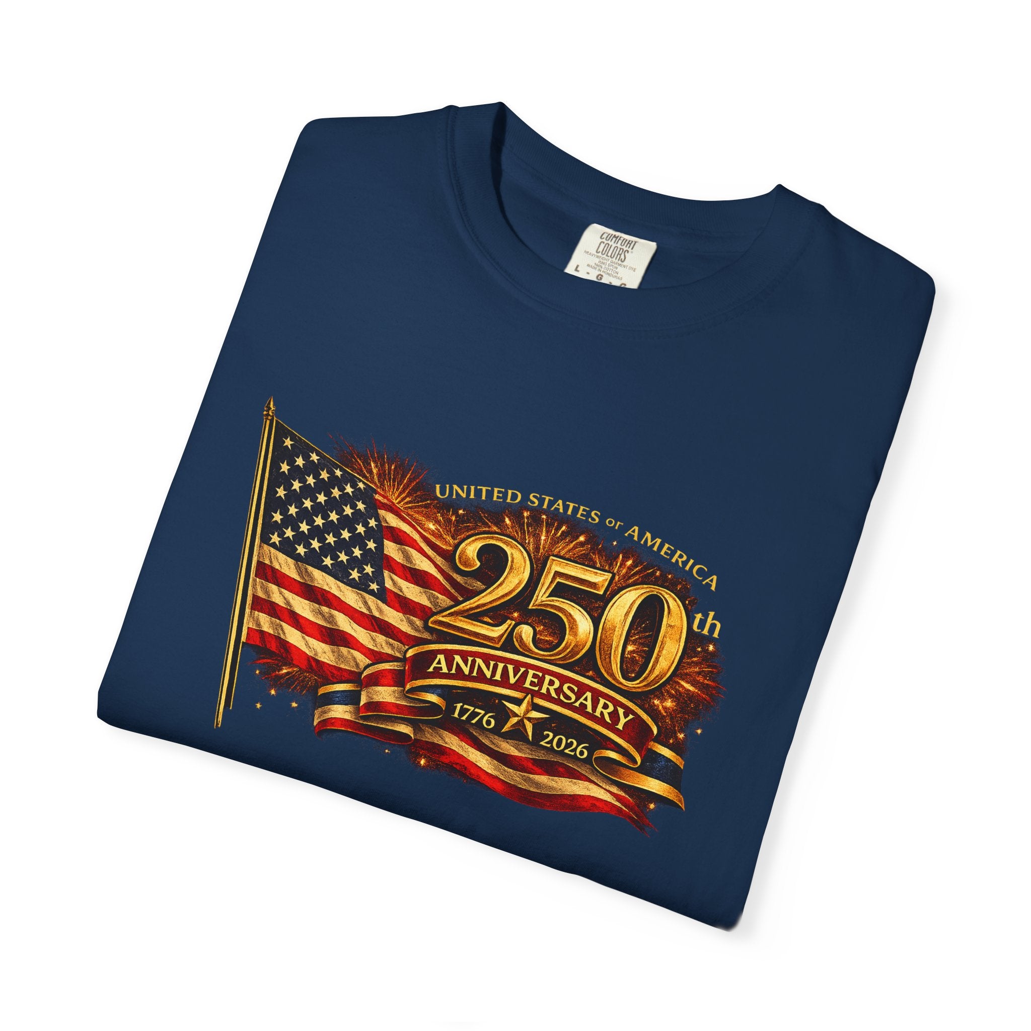 USA 250th Anniversary Shirt 1776-2026 Patriotic American Flag Tee Matching Couple 4th of July Tee America Gift 8 colors 100% cotton