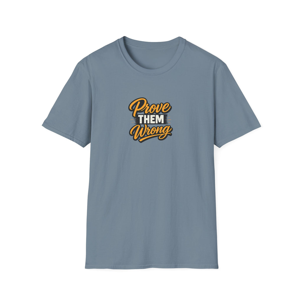 SatsandStripes.com Wrong Motivational T-Shirt Inspirational Quote Tee Success Mindset Shirt Gift for Entrepreneurs Indigo Blue