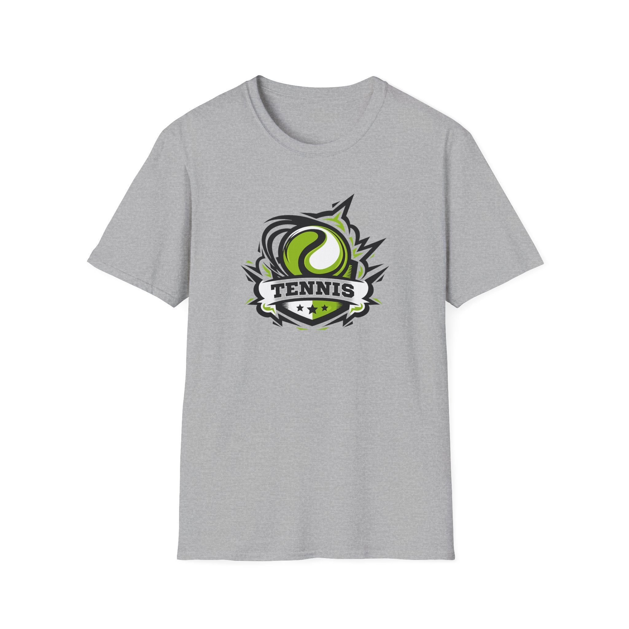 Tennis Graphic Tee Sporty Tennis Shirt for Players & Fans Athletic Tennis T-Shirt Gift for Tennis Lovers 7 colors 100% cotton
