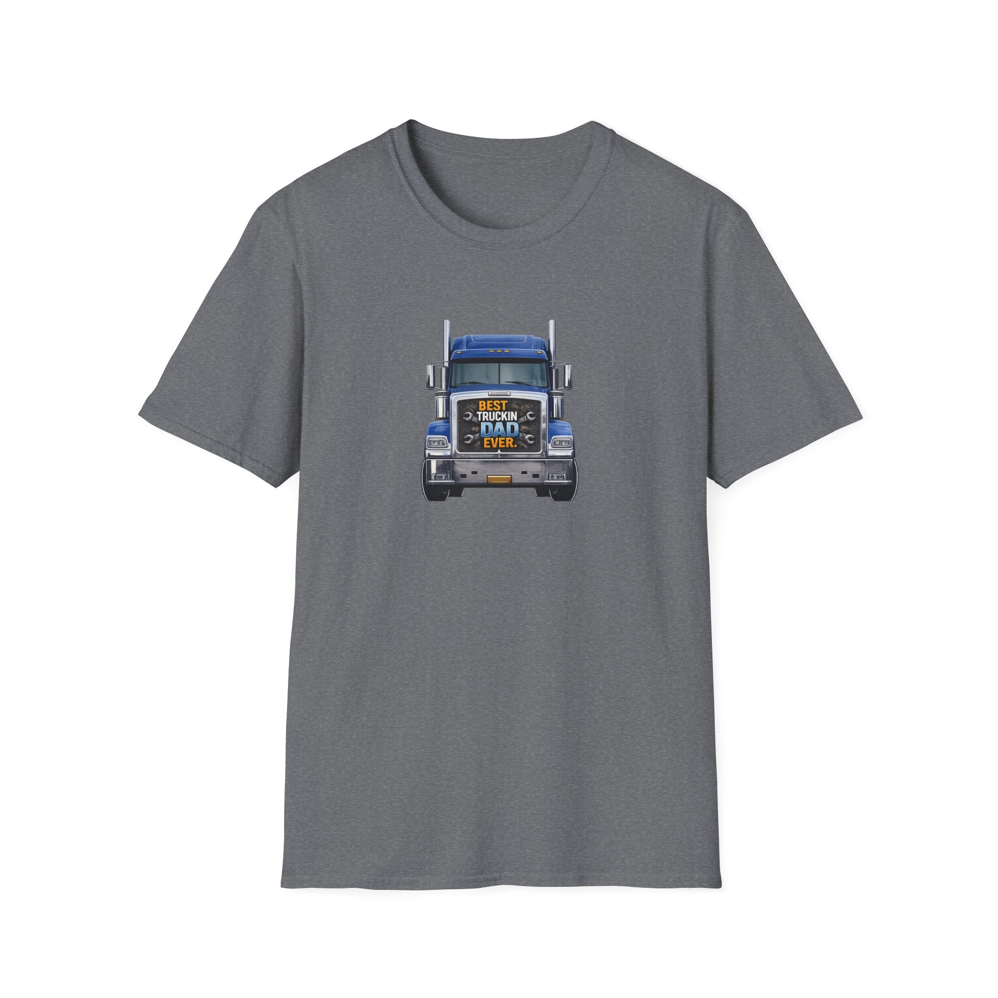 Best Truckin Dad Ever T-Shirt Trucker Dad Shirt Father's Day Gift for Truck Drivers Funny Dad Truck Shirt 5 colors 100% cotton