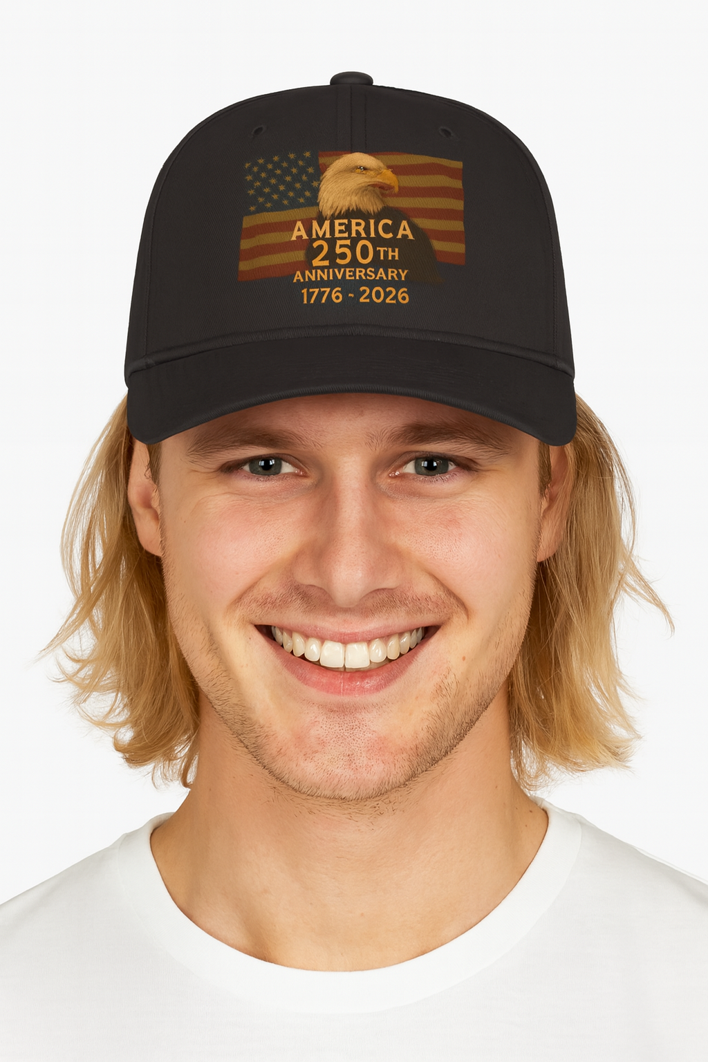America 250th Anniversary Hat Bald Eagle with Flag Patriotic USA 1776-2026 Cap Limited Edition Celebration Gear