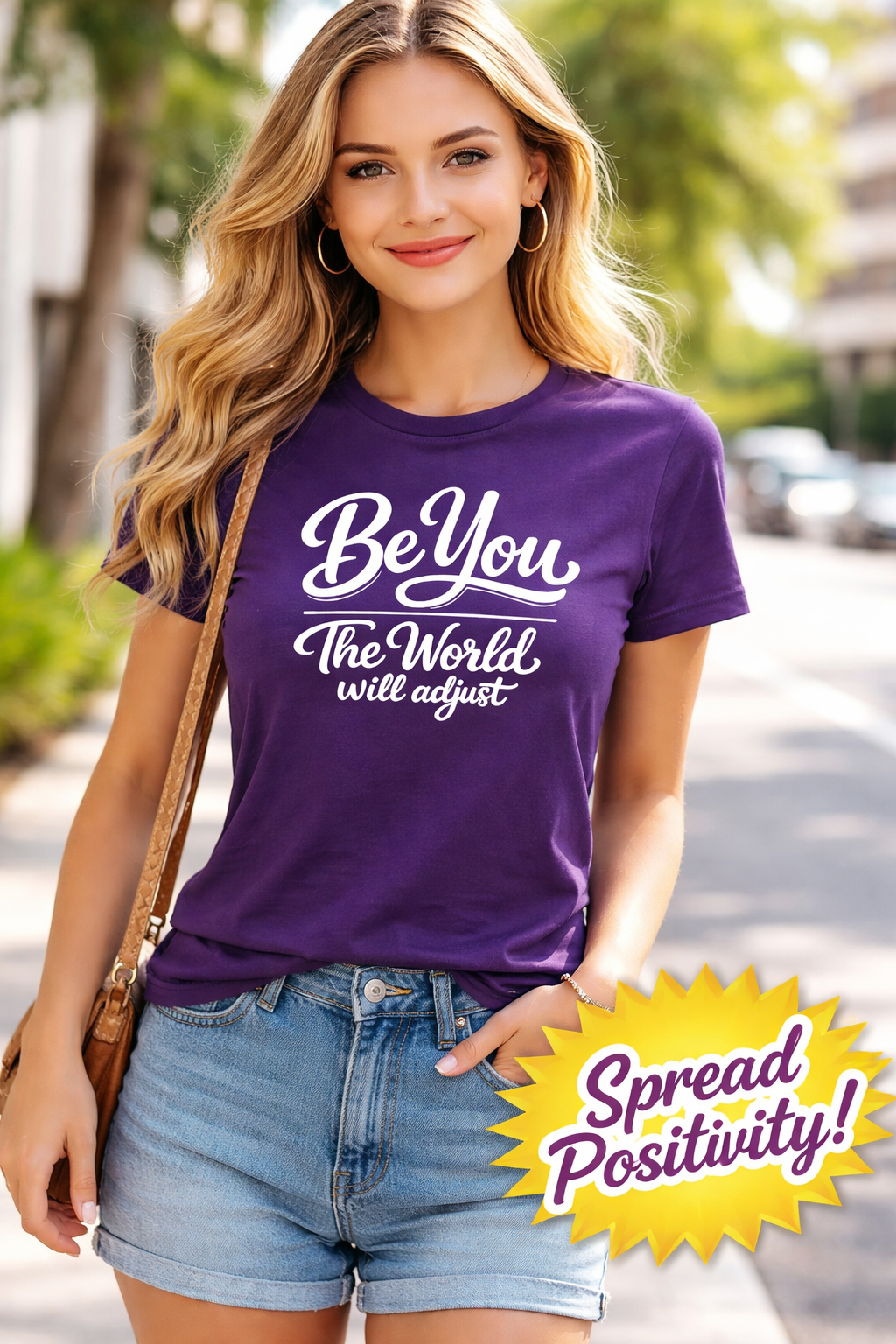 Be You The World Will Adjust Shirt Inspirational Quote T-Shirt Positive Message Tee Confidence Self Love Gift 6 colors 100% cotton