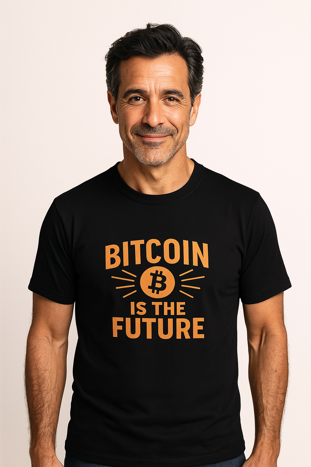 Bitcoin Is the Future Softstyle T-Shirt Tee Bold Ideas Timeless Message 3 colors 100% cotton