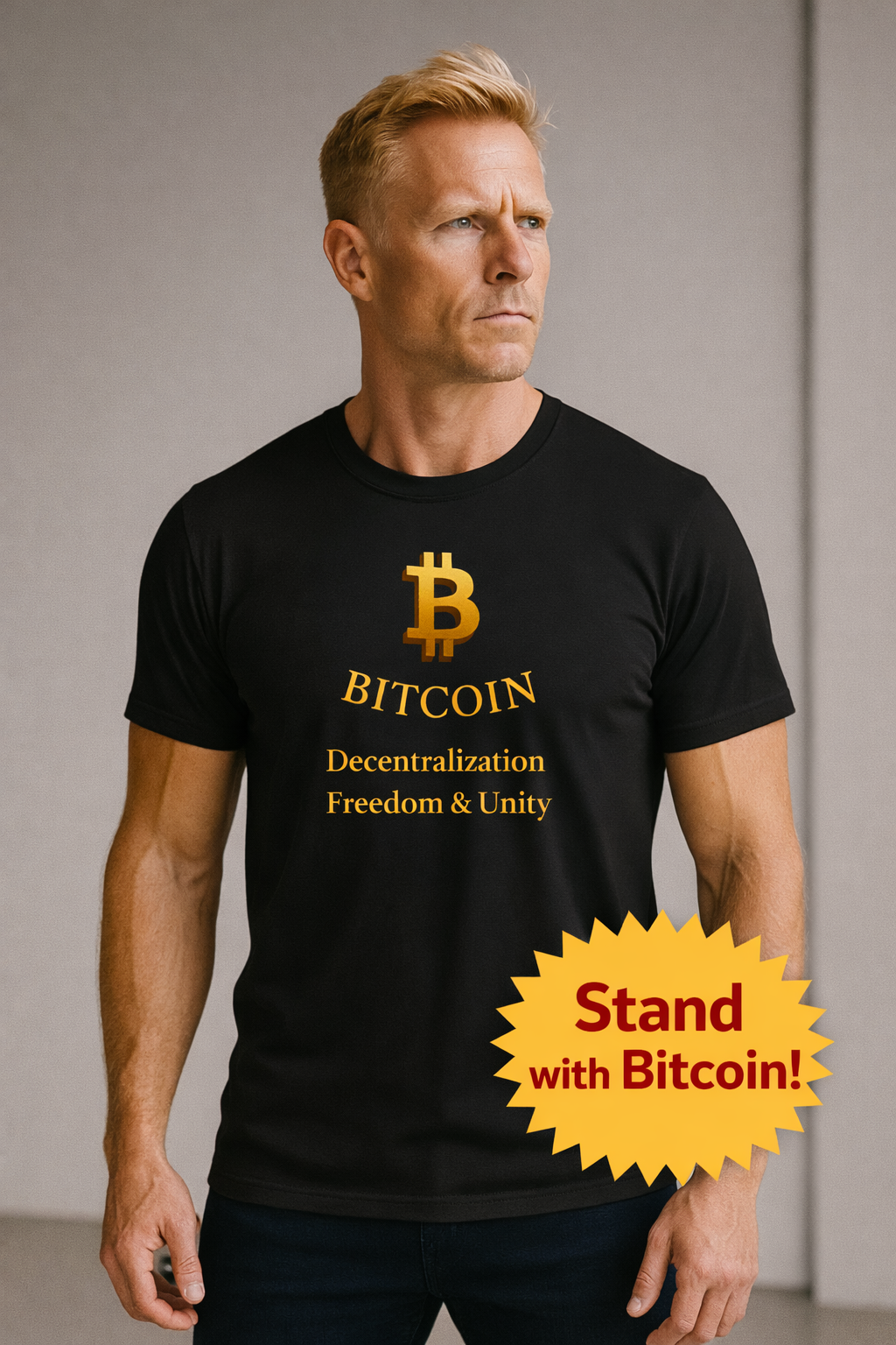 More than a Bitcoin Tee Its a statement Decentralization Unity Power 4 colors 100% cotton