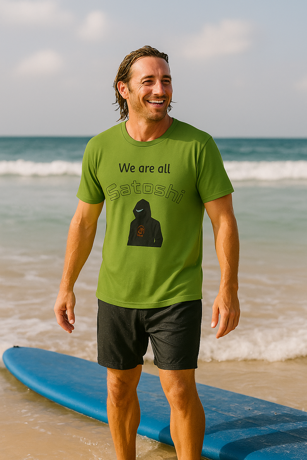 We Are All Satoshi Bitcoin T-Shirt A symbol of unity anonymity and unstoppable innovation 5 colors 100% cotton