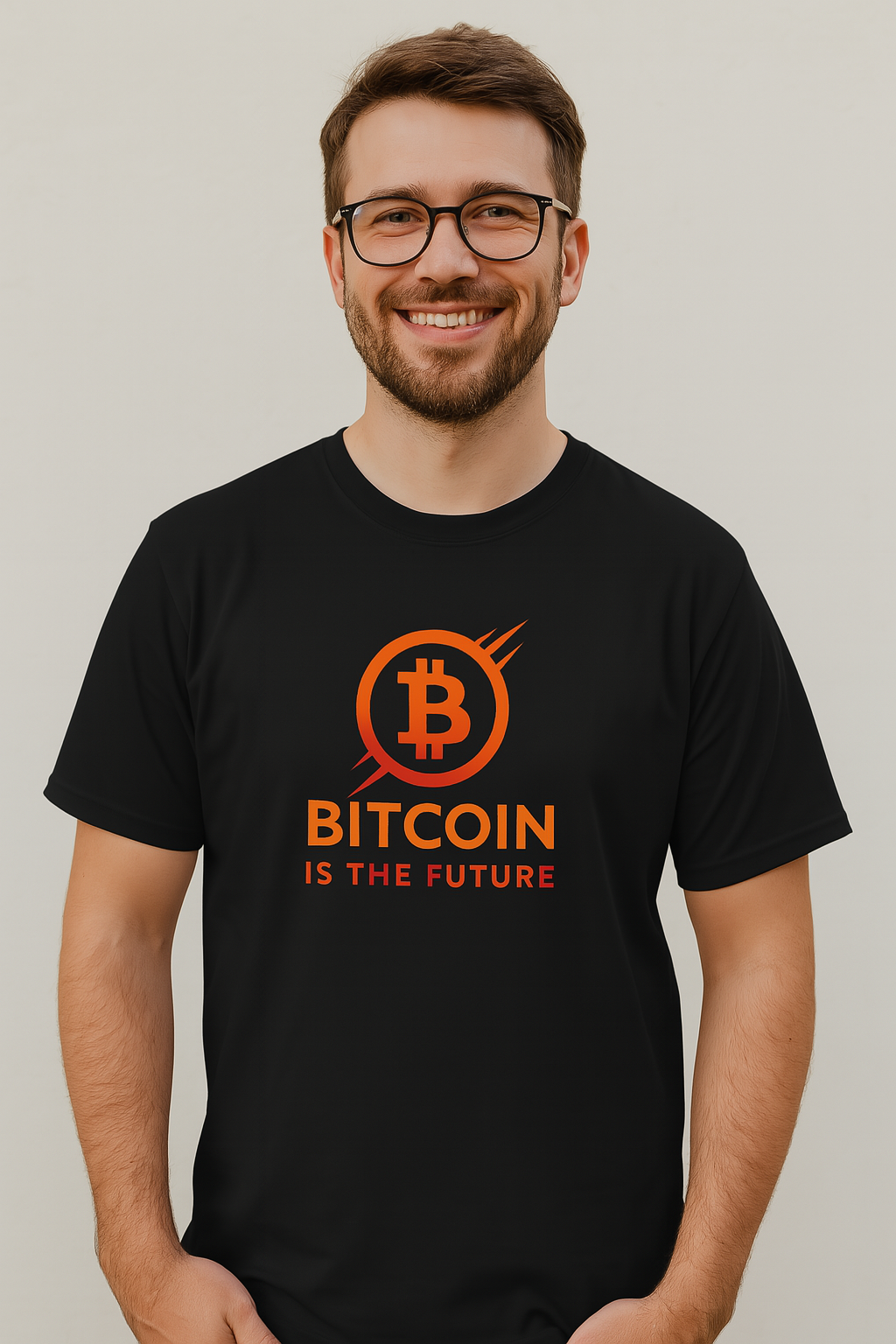 Bitcoin Is The Future T-Shirt Step into the New Economy Right 4 colors 100% cotton