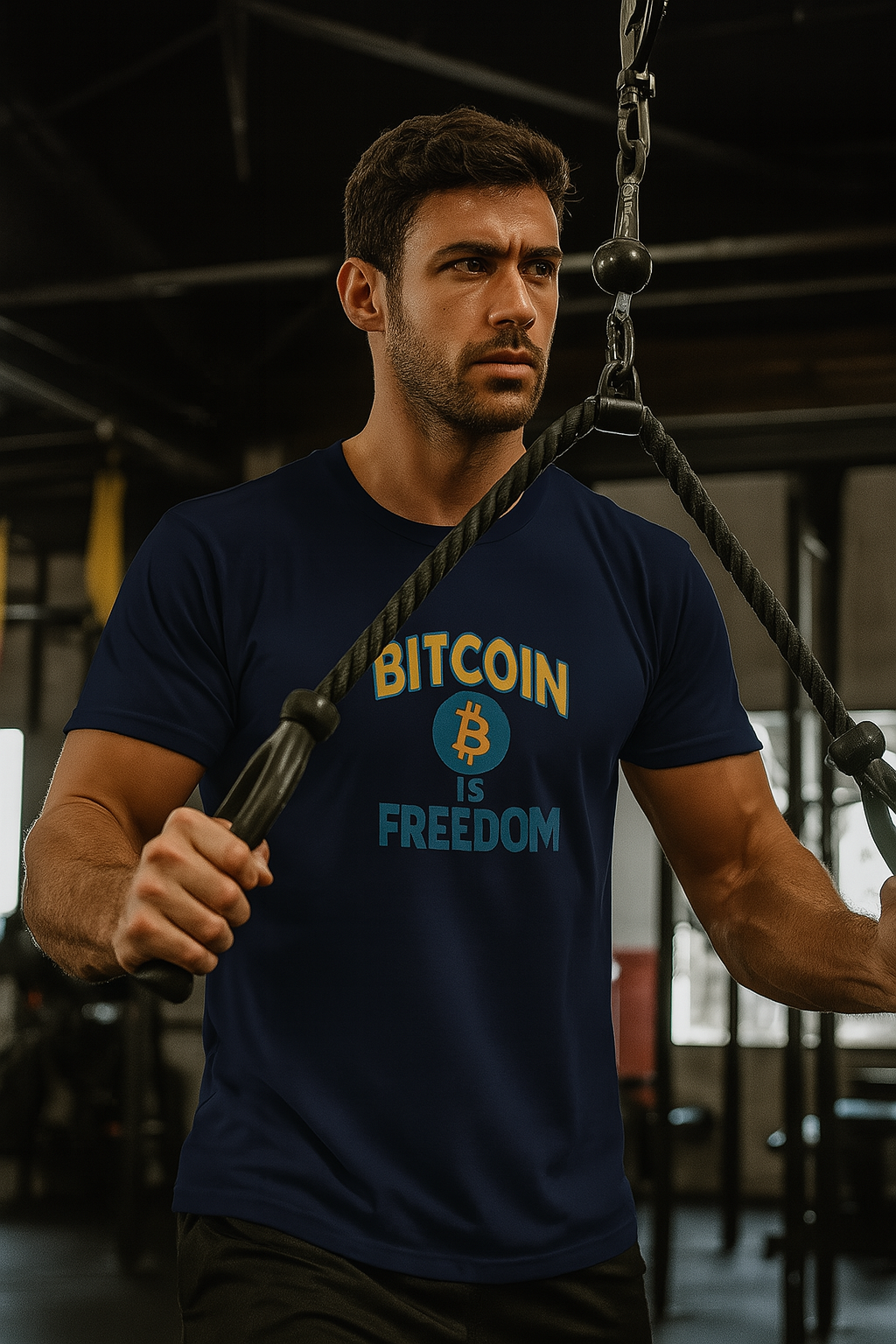 Wear Your Freedom Bitcoin T-Shirt Tee 3 colors 100% cotton