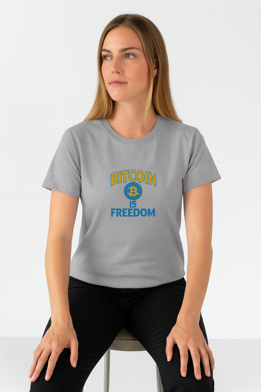 Wear Your Freedom Bitcoin T-Shirt Tee 3 colors 100% cotton