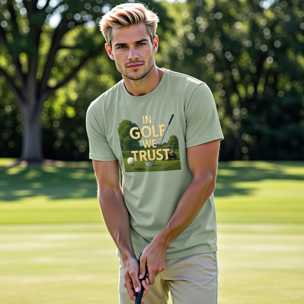 In Golf We Trust TShirt Funny Golf Pun Tee Golfer Gift Humorous Golfing Shirt Golf Lover Apparel 6 colors 100% cotton