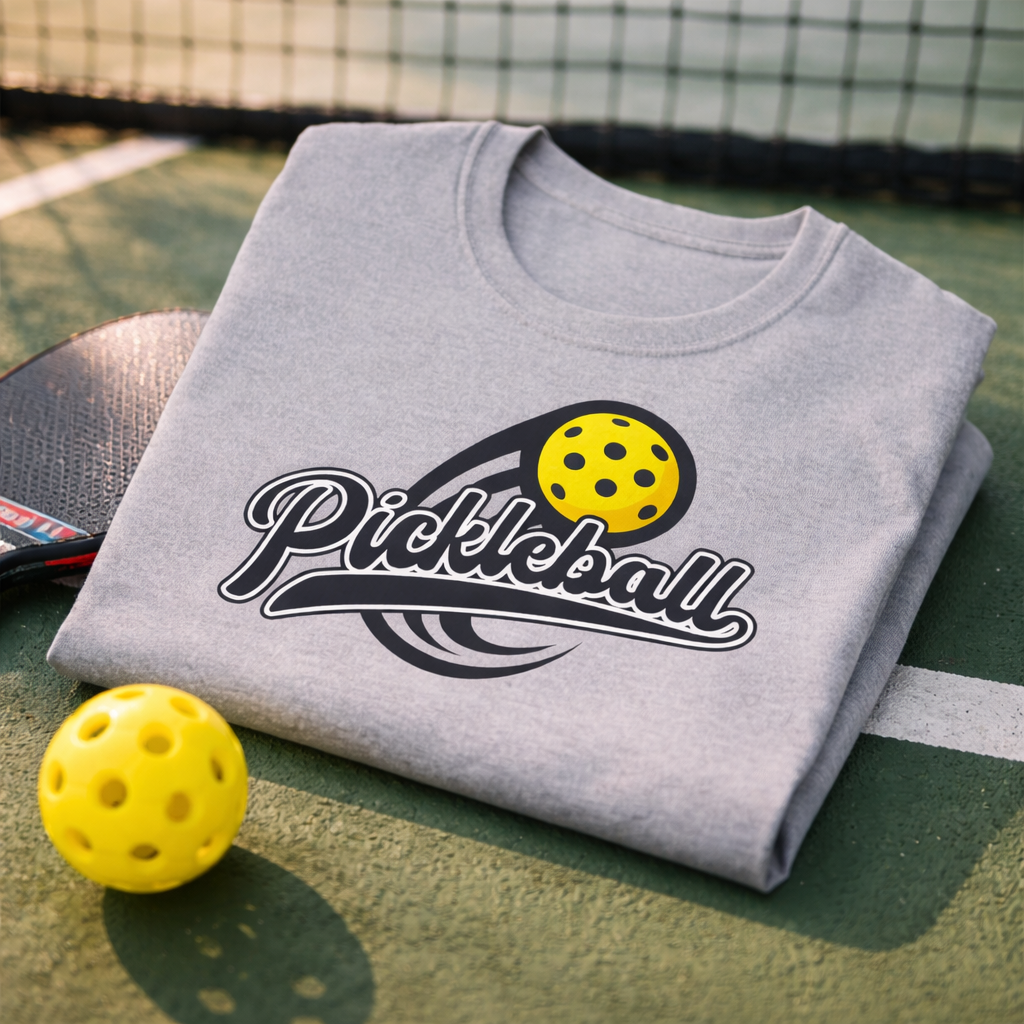 Pickleball T-Shirt Pickleball Graphic Tee Funny Pickleball Gift Pickleball Player Apparel 6 colors 100% cotton