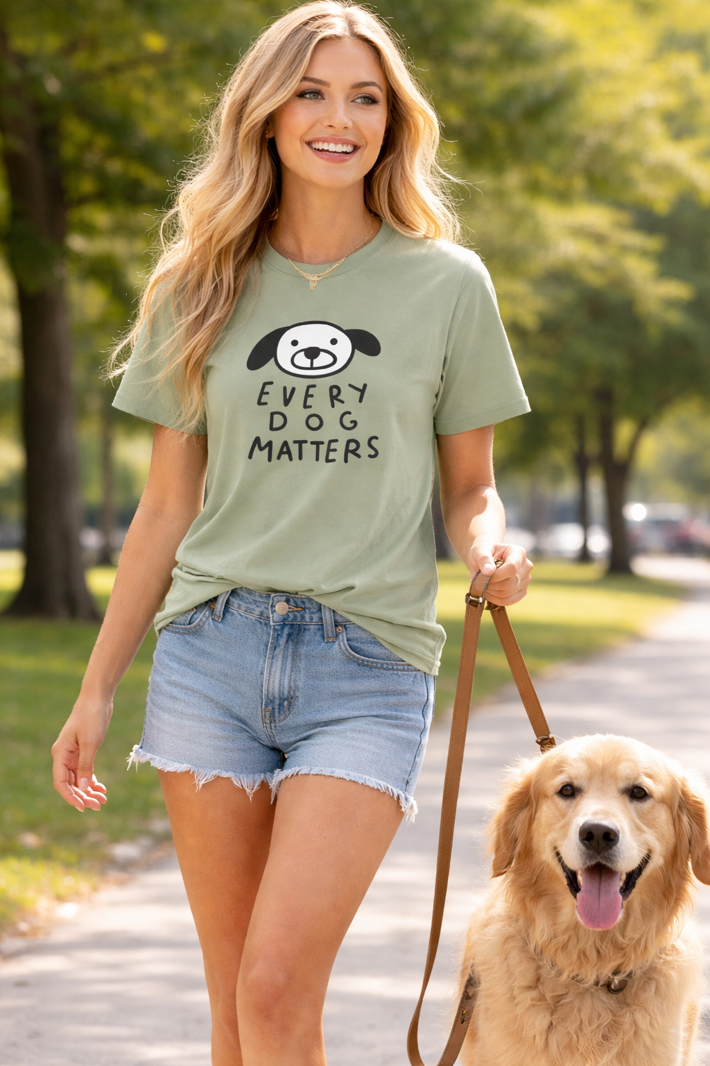 Every Dog Matters TShirt Cute Dog Lover Shirt Rescue & Adoption Tee Animal Lover Gift Pet Lover Top 7 colors 100% cotton