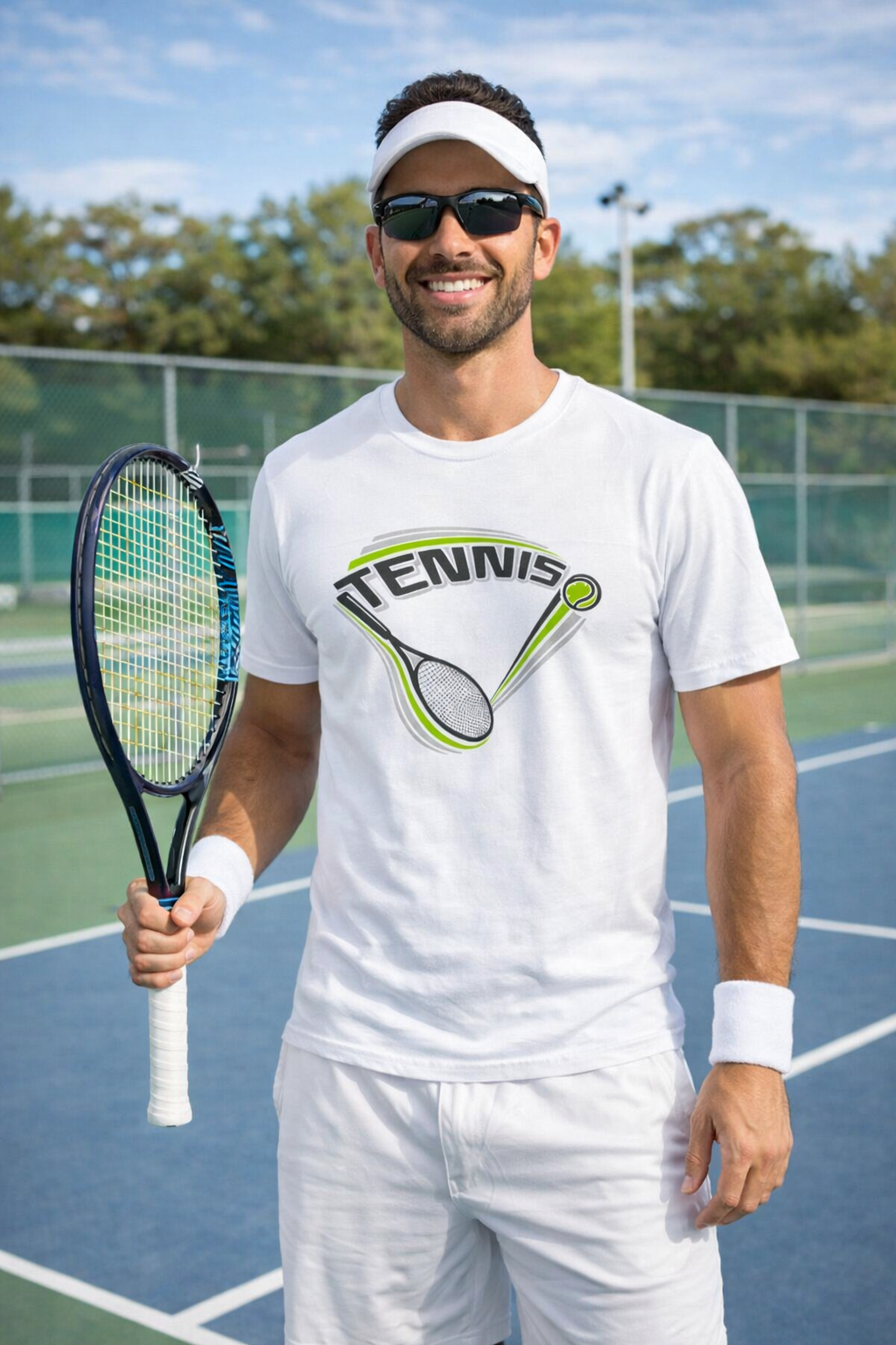 Ace-Modus aktiviert Tennisschläger-Grafik T-Shirt 3 Farben 100 % Baumwolle